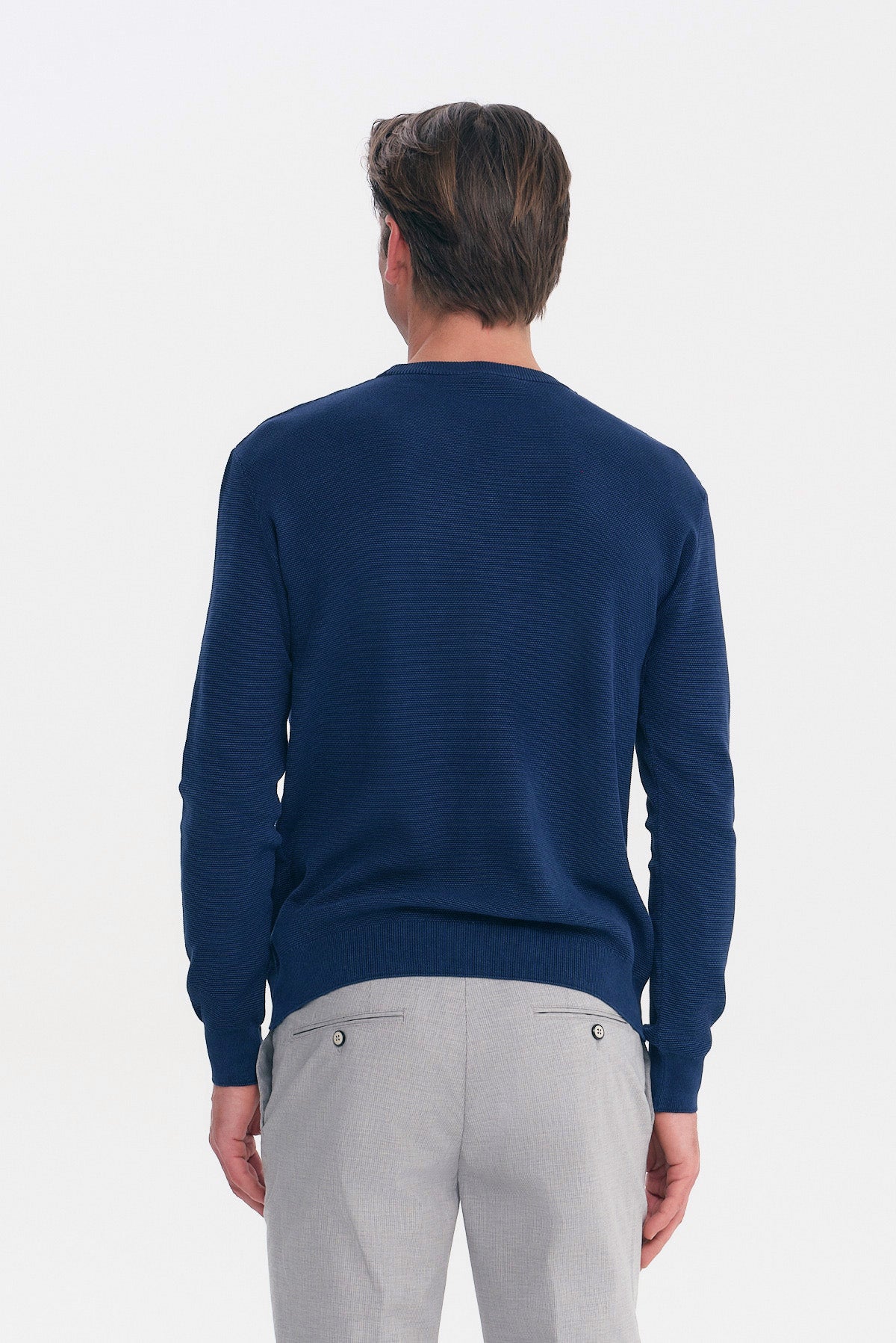 ΑΝΔΡΙΚΟ INDIGO ΕΛΑΦΡΥ ΠΛΕΚΤΟ ΜΑΚΡΥΜΑΝΙΚΟ REGULAR FIT PORTOBELLO'S