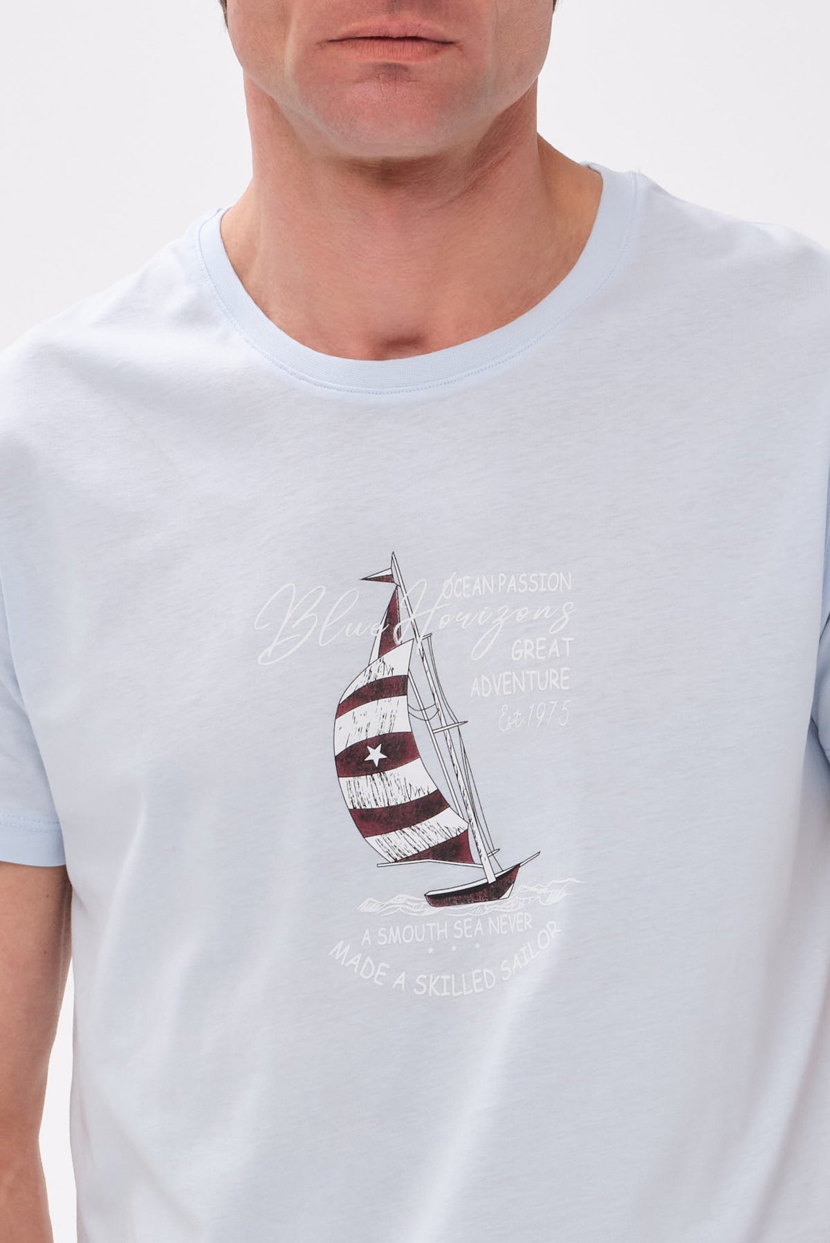 PORTOBELLO'S ΣΙΕΛ NAUTICAL T-SHIRT "BLUE HORIZONS" EDITION