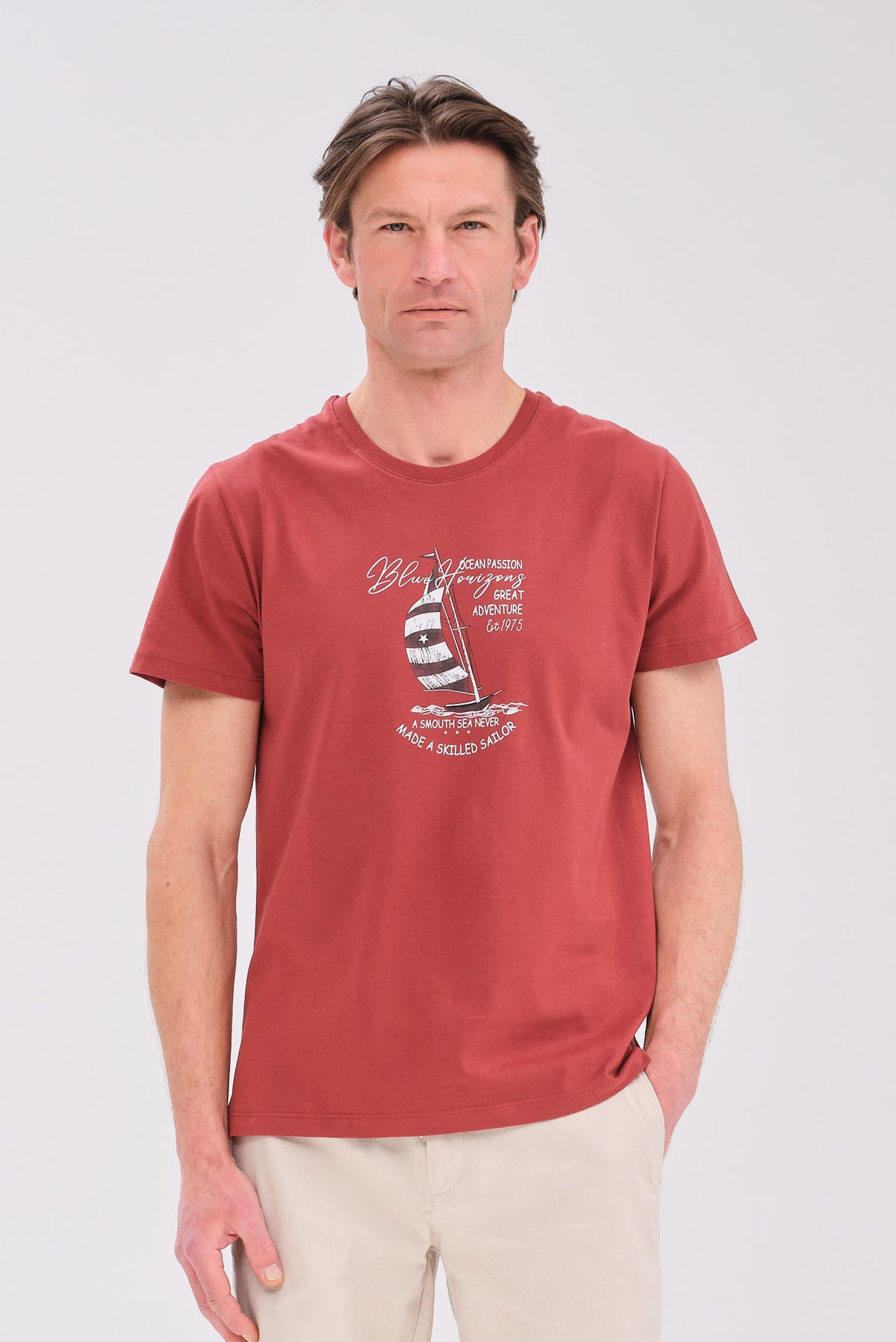 PORTOBELLO'S ΚΕΡΑΜΙΔΙ NAUTICAL T-SHIRT "BLUE HORIZONS" EDITION