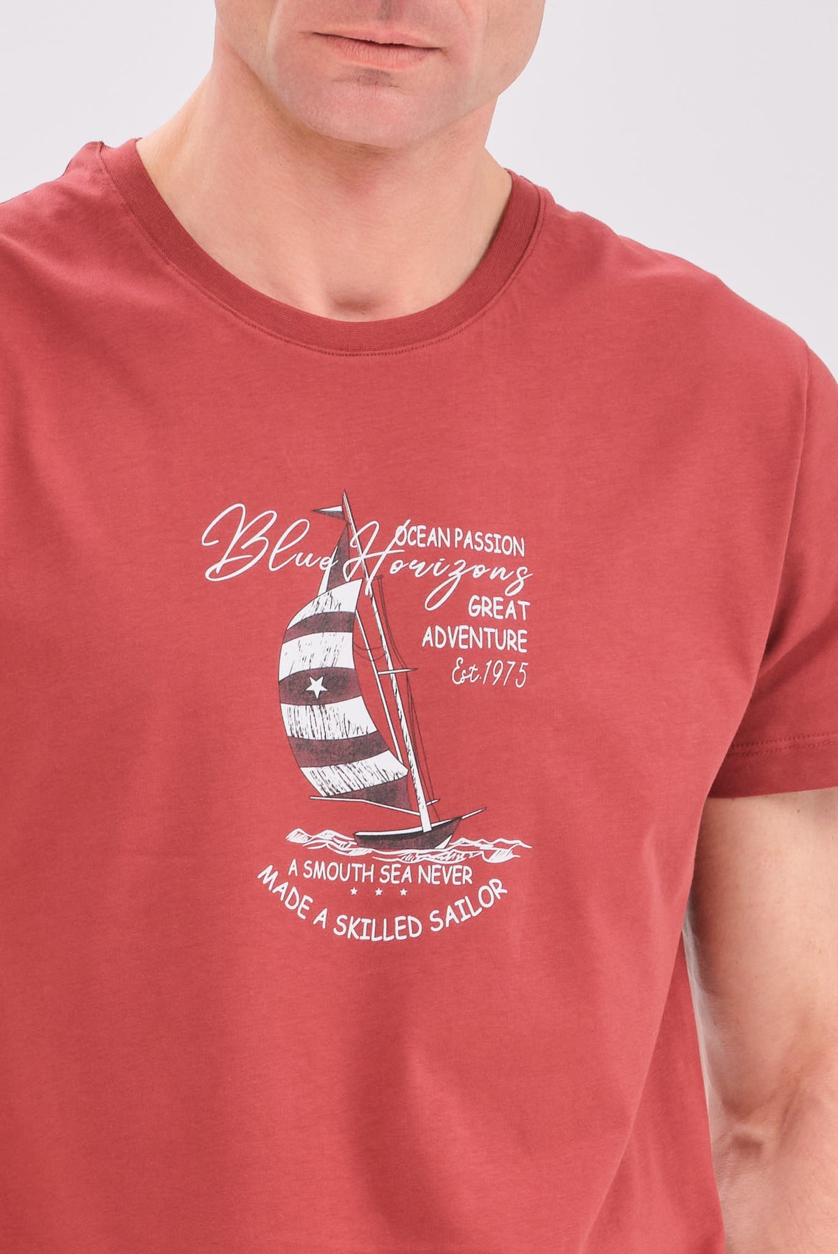 PORTOBELLO'S ΚΕΡΑΜΙΔΙ NAUTICAL T-SHIRT "BLUE HORIZONS" EDITION