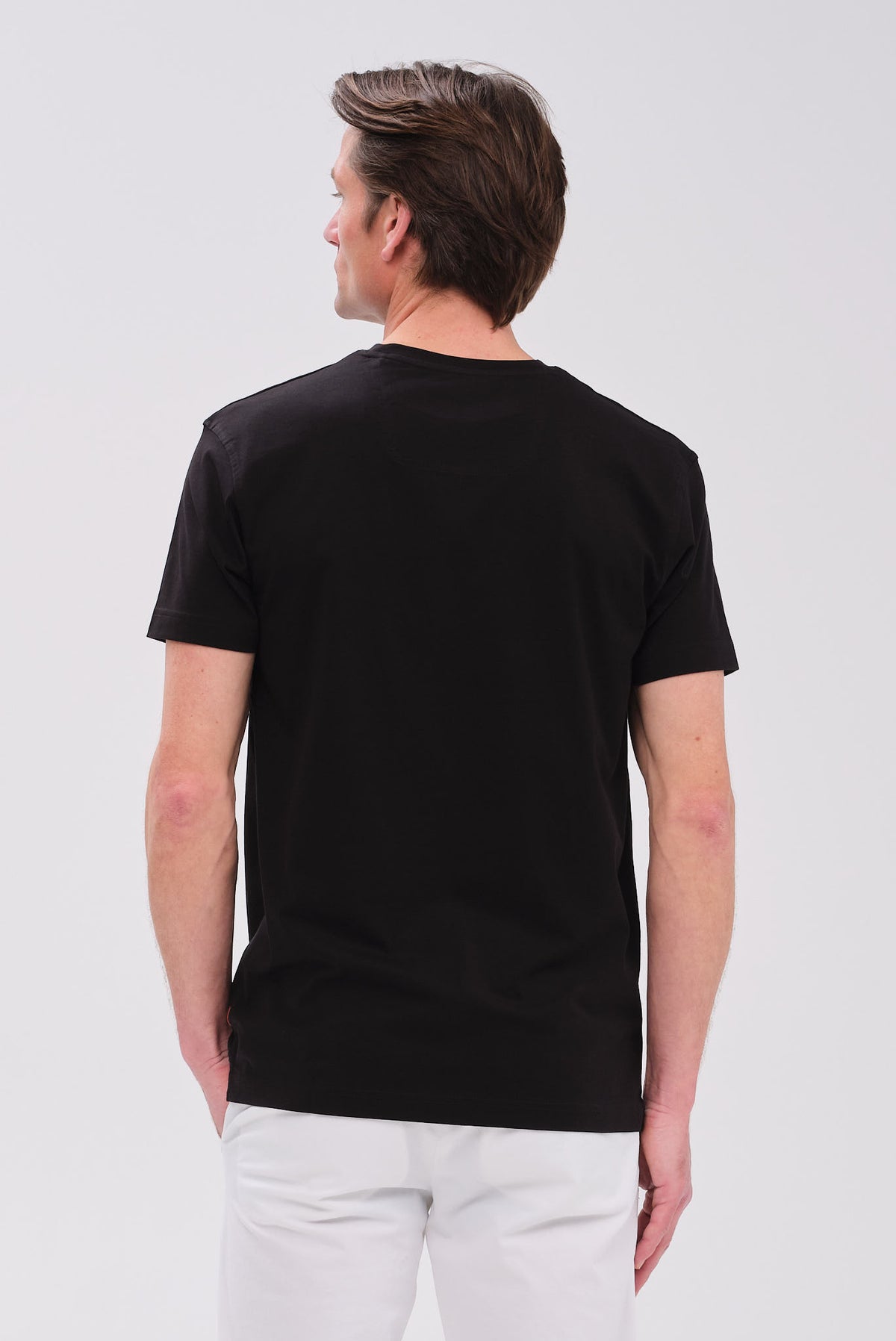 PORTOBELLO'S BLACK PIMA COTTON T-SHIRT - PREMIUM ESSENTIAL EDITION