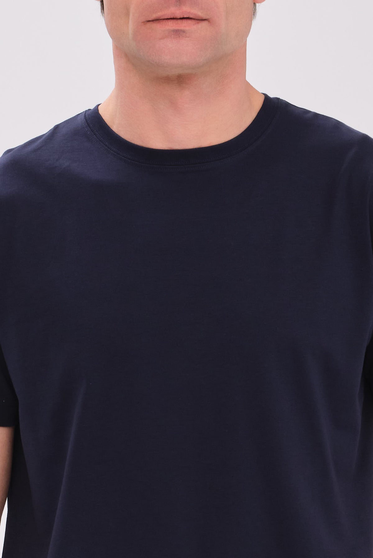 PORTOBELLO'S NAVY PIMA COTTON T-SHIRT - PREMIUM ESSENTIAL EDITION