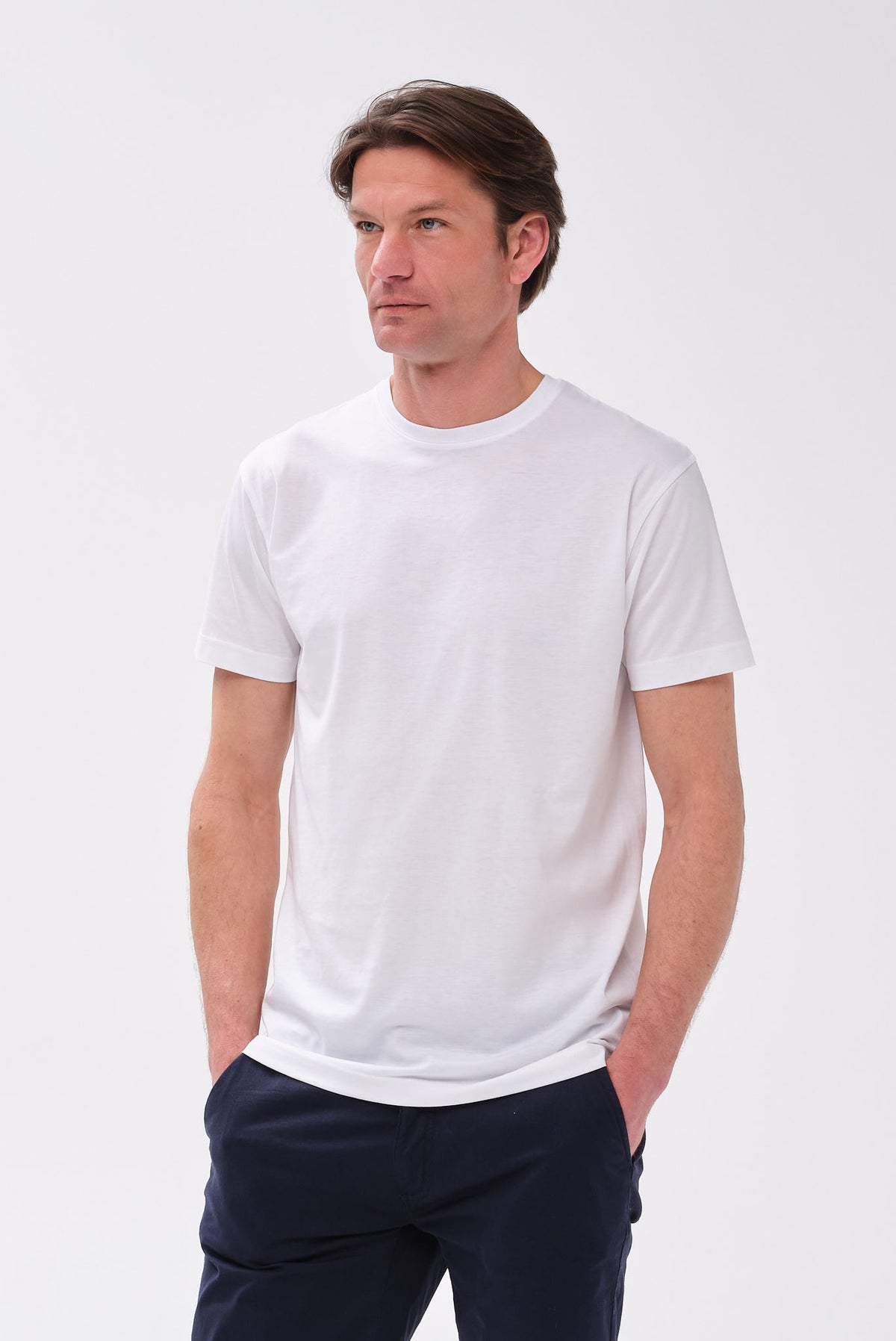 PORTOBELLO'S ΛΕΥΚΟ PIMA COTTON T-SHIRT - PREMIUM ESSENTIAL EDITION