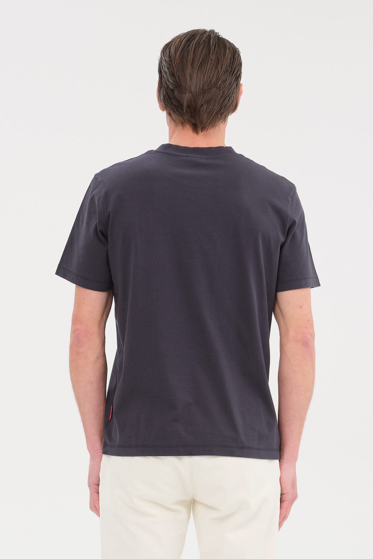 ΑΝΔΡΙΚO ΜΠΛΕ KONTOMANIKO T-SHIRT JOOP ΜΕ ΛΑΙΜΟΚΟΨΗ REGULAR FIT