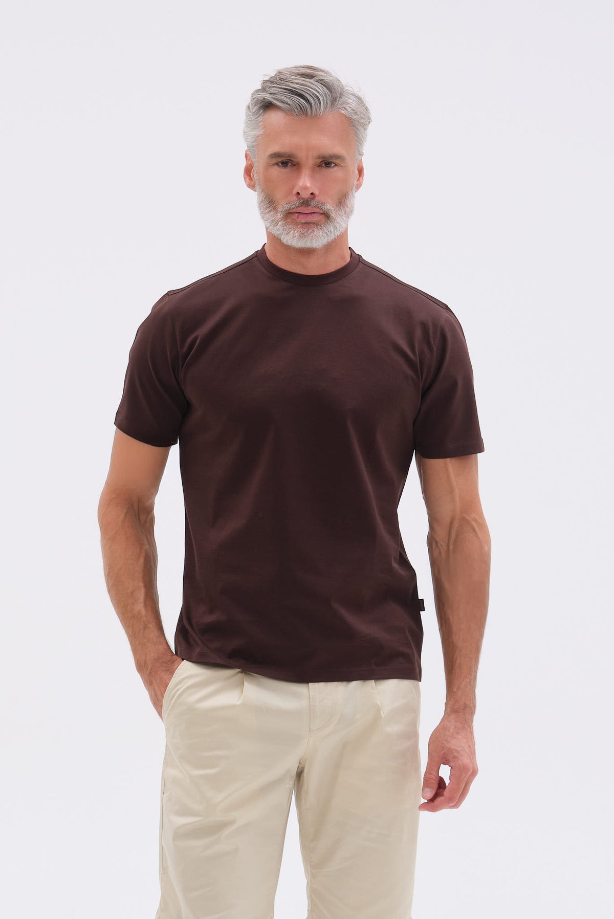 ΑΝΔΡΙΚΟ ΚΑΦΕ ΚΟΝΤΟΜΑΝΙΚΟ T-SHIRT PORTOBELLO'S