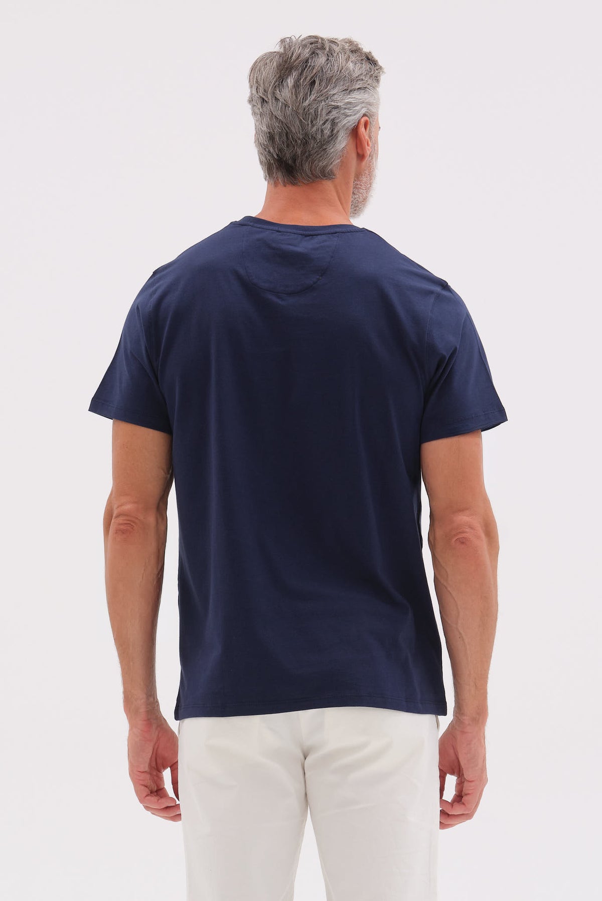 ΑΝΔΡΙΚΟ ΜΠΛΕ ΚΟΝΤΟΜΑΝΙΚΟ T-SHIRT PORTOBELLO'S ME ΣΤΑΜΠΑ SAIL BOAT