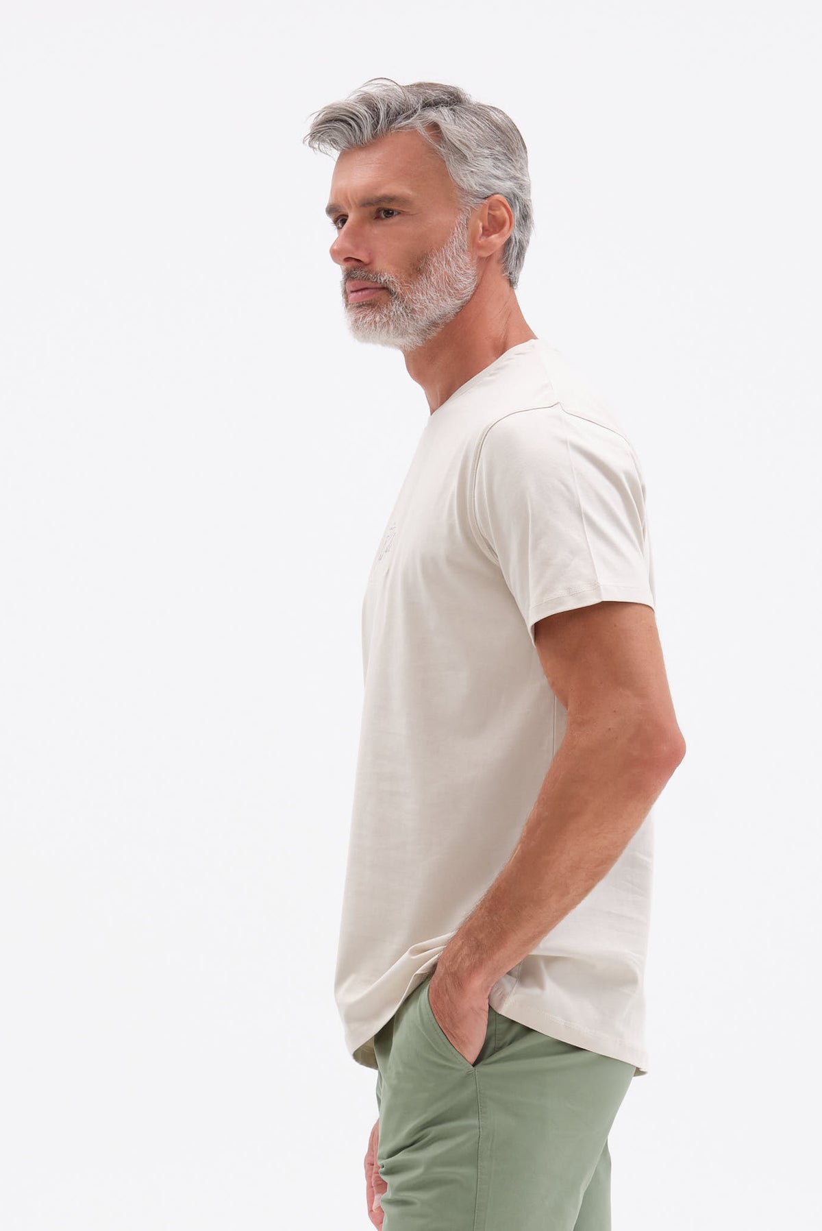 ΑΝΔΡΙΚΟ ΜΠΕΖ ΣΚΟΥΡΟ ΚΟΝΤΟΜΑΝΙΚΟ T-SHIRT PORTOBELLO'S ME ΣΤΑΜΠΑ THE PACIFIC