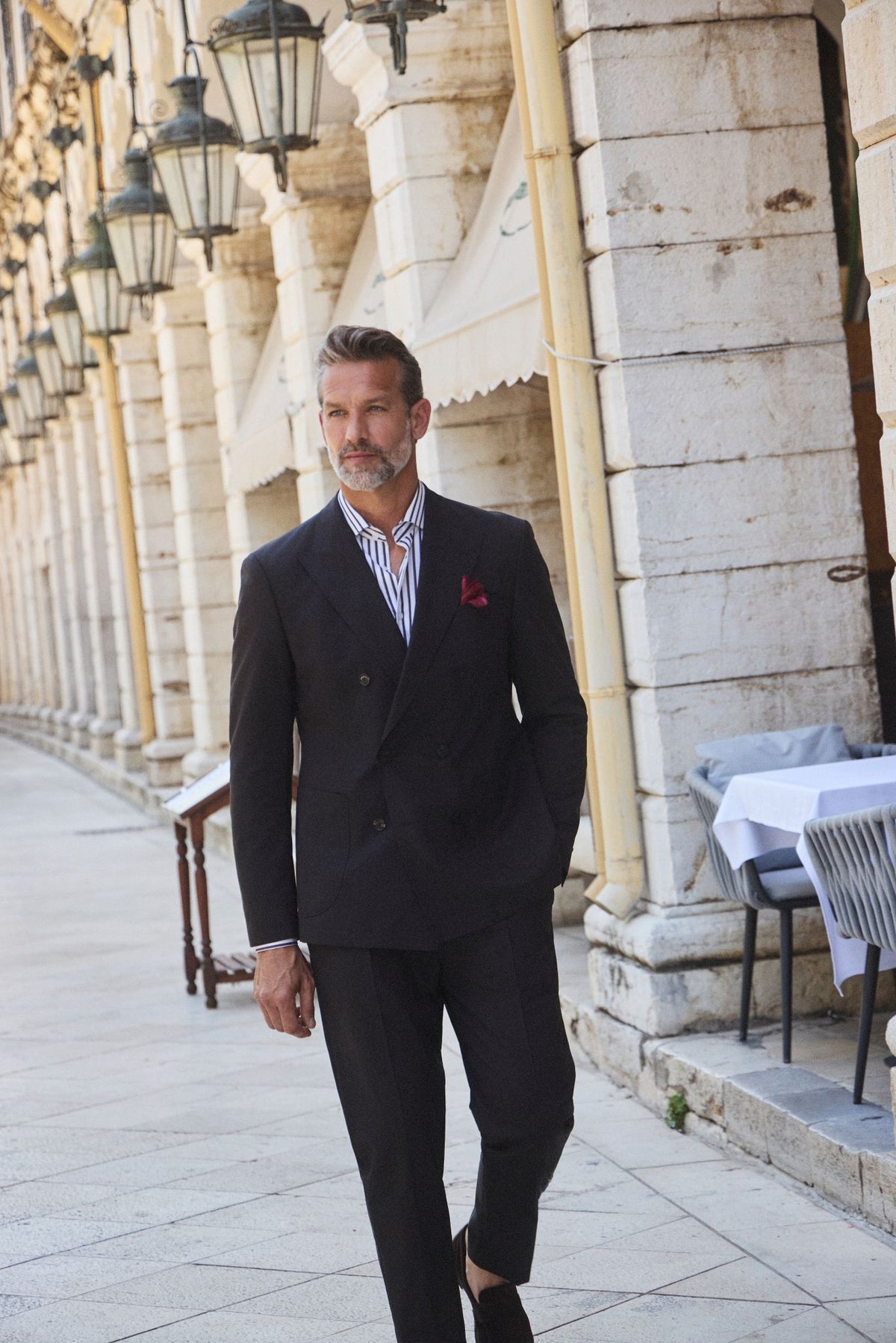 ΑΝΔΡΙΚΟ ΚΑΦΕ ΜΑΛΛΙΝΟ ΣΤΑΥΡΩΤΟ ΚΟΣΤΟΥΜΙ JOOP REGULAR FIT