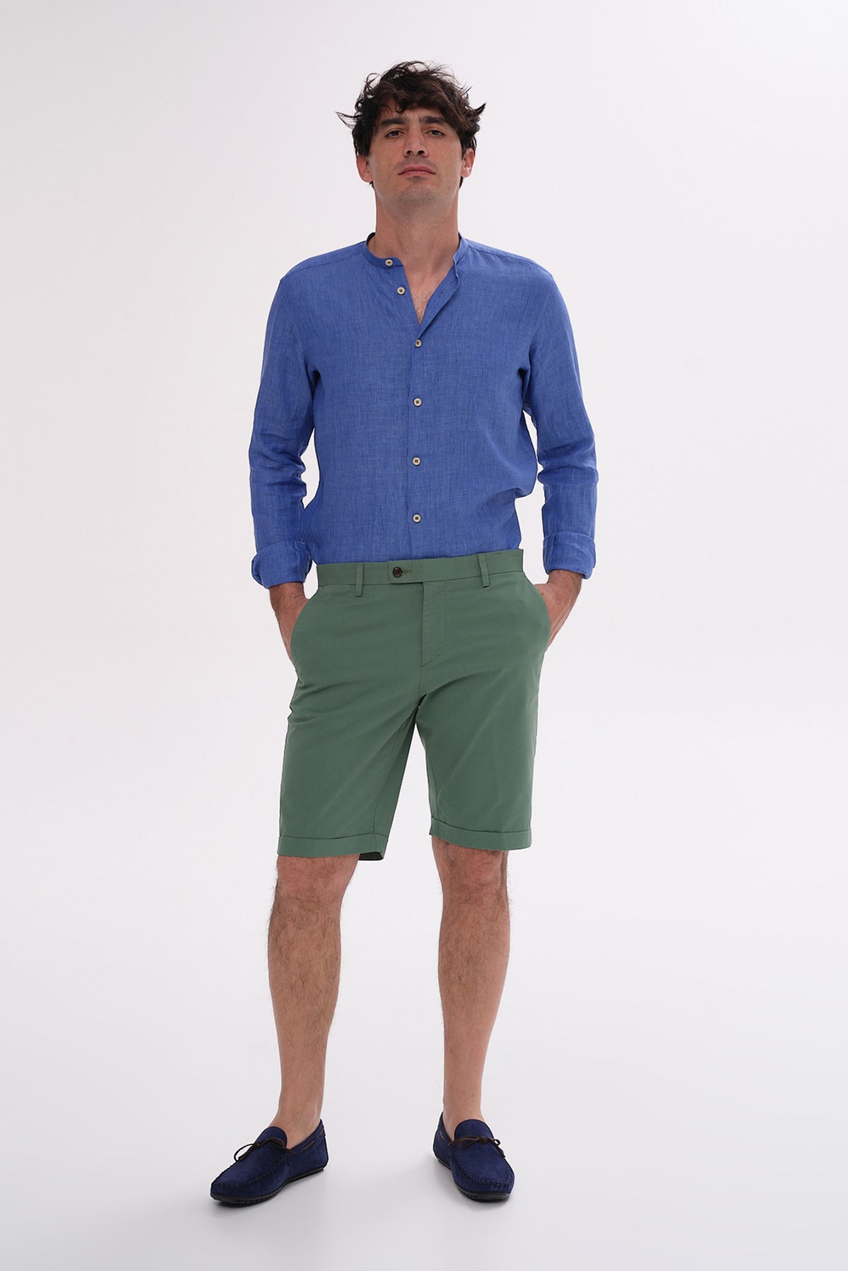 ΑΝΔΡΙΚΗ ΠΡΑΣΙΝΗ ΒΕΡΜΟΥΔΑ CHINOS PORTOBELLO'S SLIM FIT