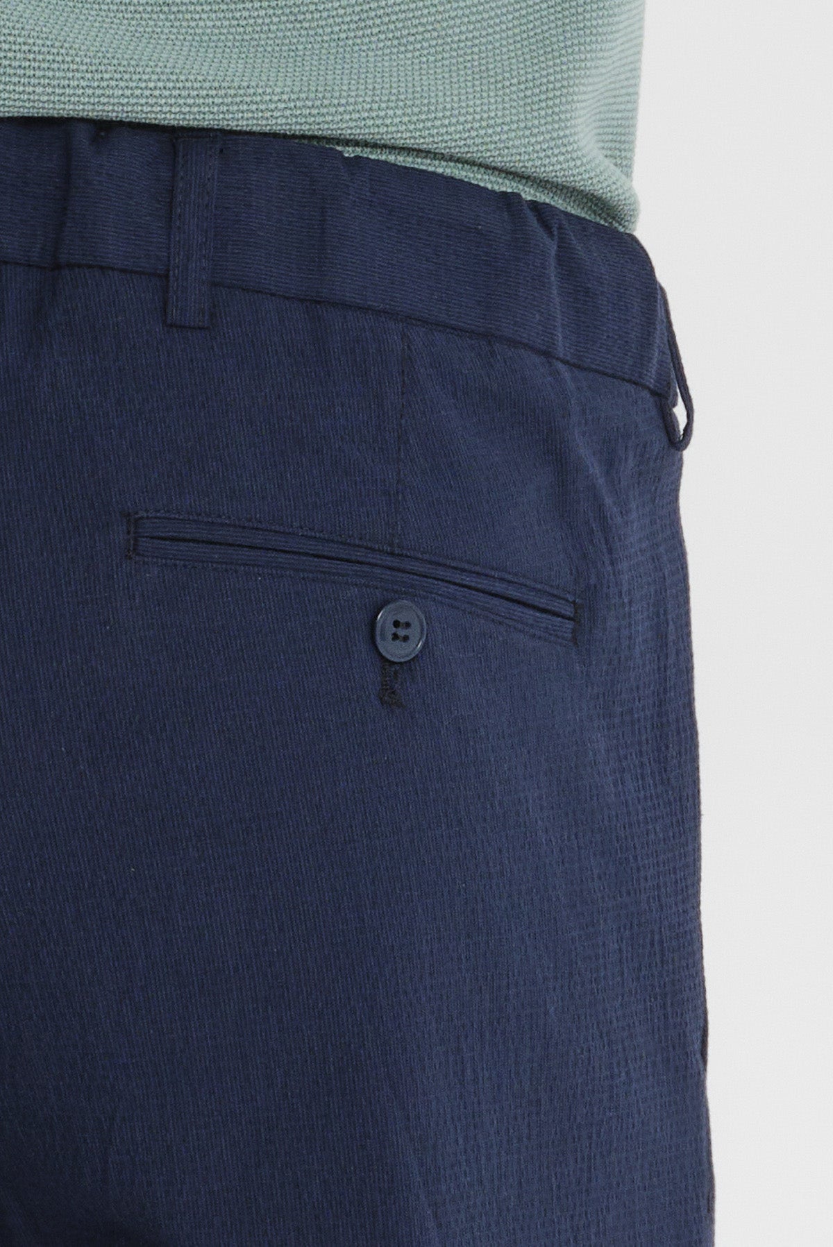 ΑΝΔΡΙΚΗ ΜΠΛΕ ΒΕΡΜΟΥΔΑ CHINOS SLIM FIT PORTOBELLO'S ΜΕ ΚΟΡΔΟΝΙ