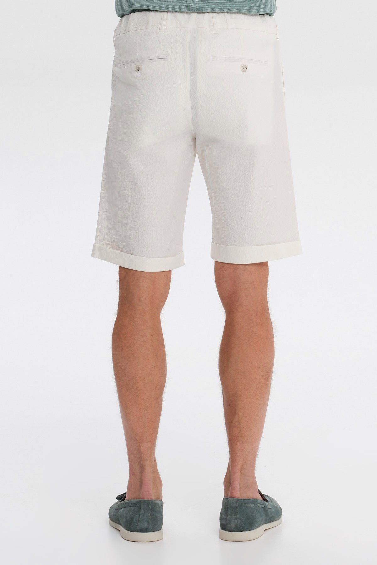 ΑΝΔΡΙΚΗ ΕΚΡΟΥ ΒΕΡΜΟΥΔΑ CHINOS SLIM FIT PORTOBELLO'S ΜΕ ΚΟΡΔΟΝΙ