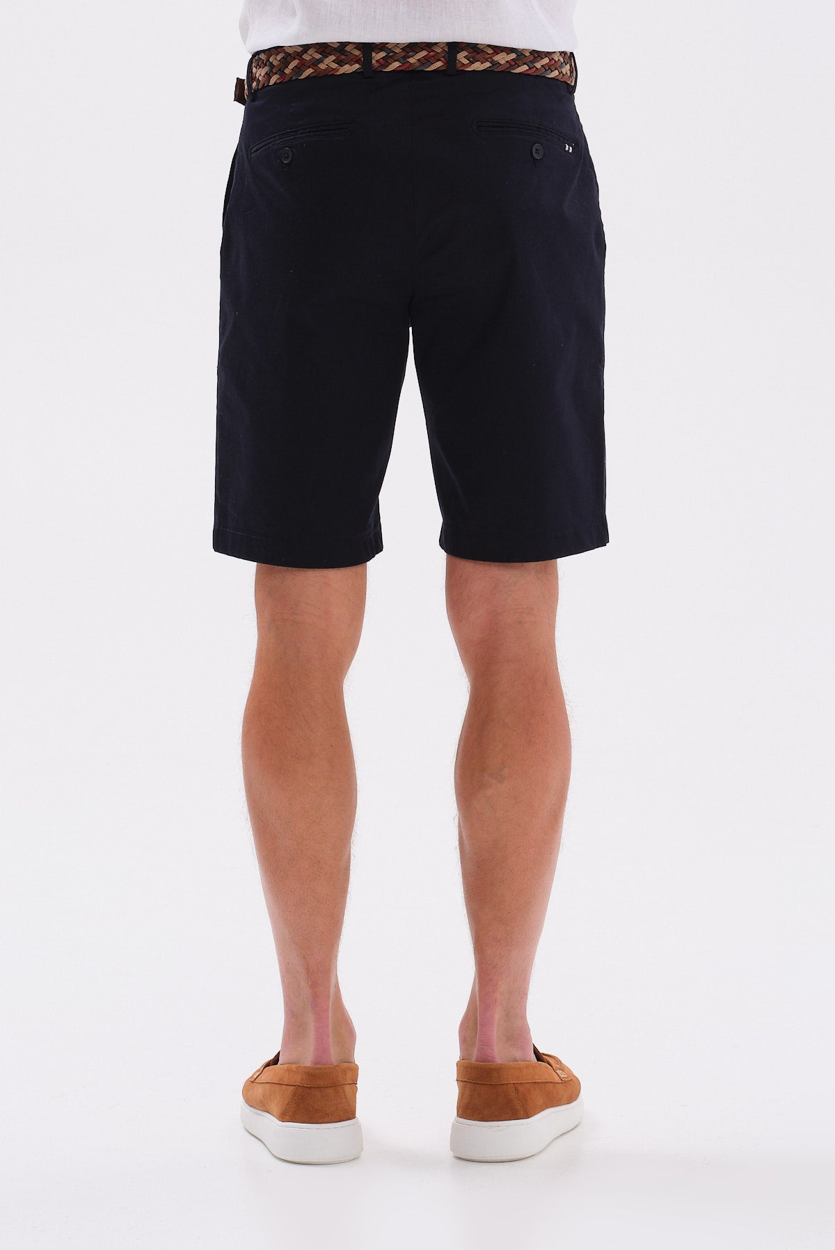 ΑΝΔΡΙΚΗ CHINOS ΒΕΡΜΟΥΔΑ PORTOBELLO'S ΣΕ ΜΠΛΕ ΣΚΟΥΡΟ ΧΡΩΜΑ SLIM FIT