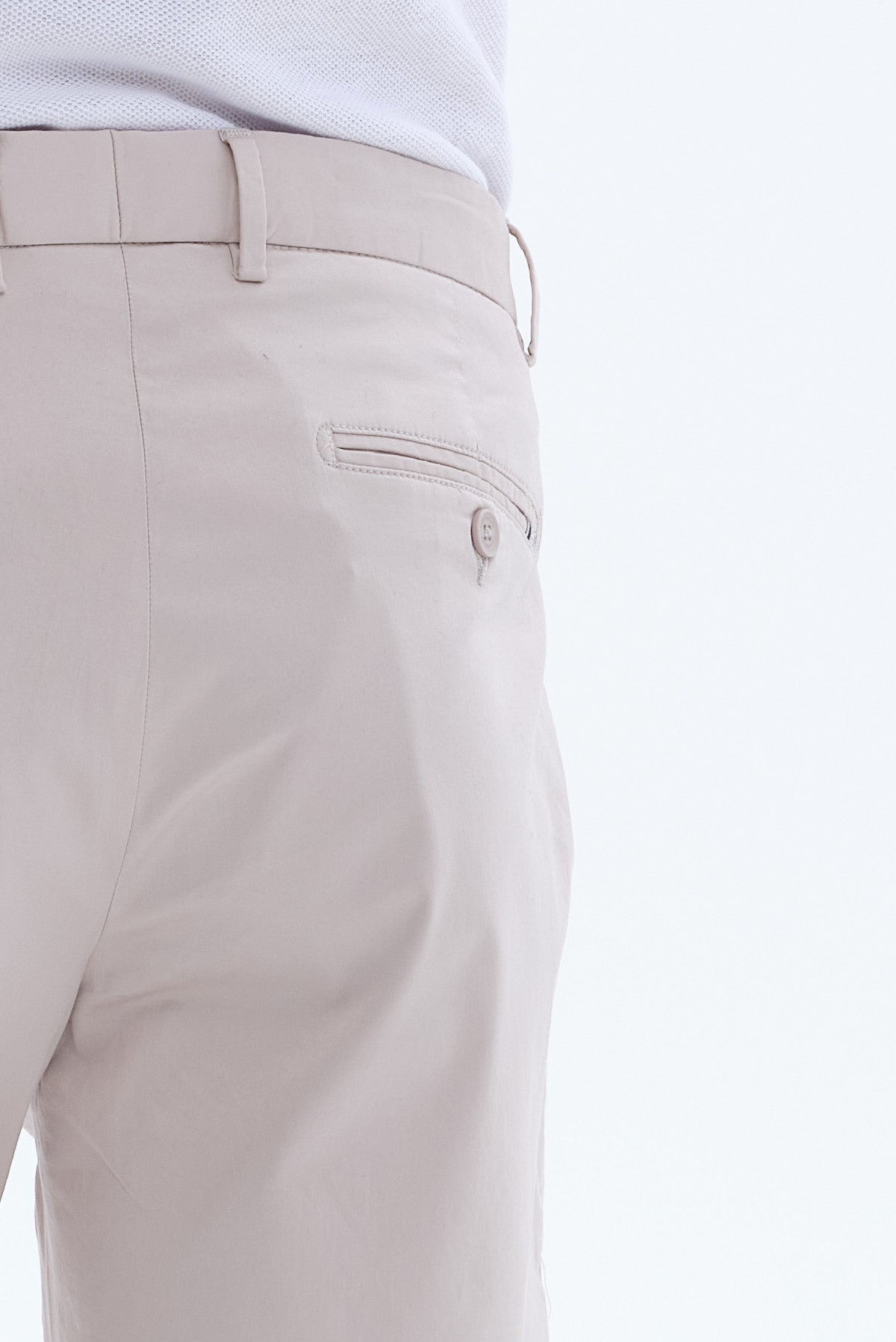 ΑΝΔΡΙΚΗ CHINOS ΒΕΡΜΟΥΔΑ PORTOBELLO'S ΣΕ ΜΠΕΖ ΑΝΟΙΚΤΟ ΧΡΩΜΑ SLIM FIT