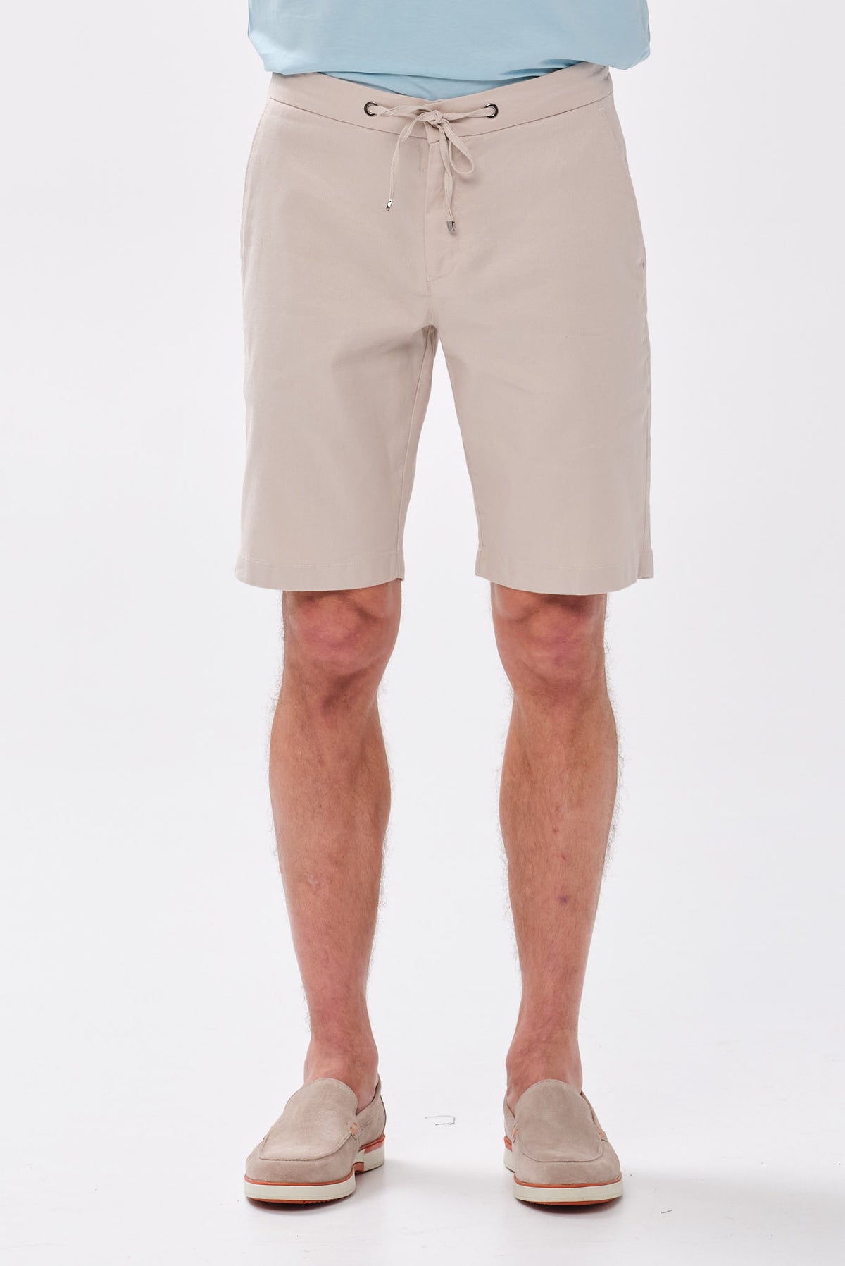 PORTOBELLO'S ΜΠΕΖ ΒΕΡΜΟΥΔΑ CHINOS SLIM ΜΕ ΛΑΣΤΙΧΟ - MEDITERANNEAN EDITION