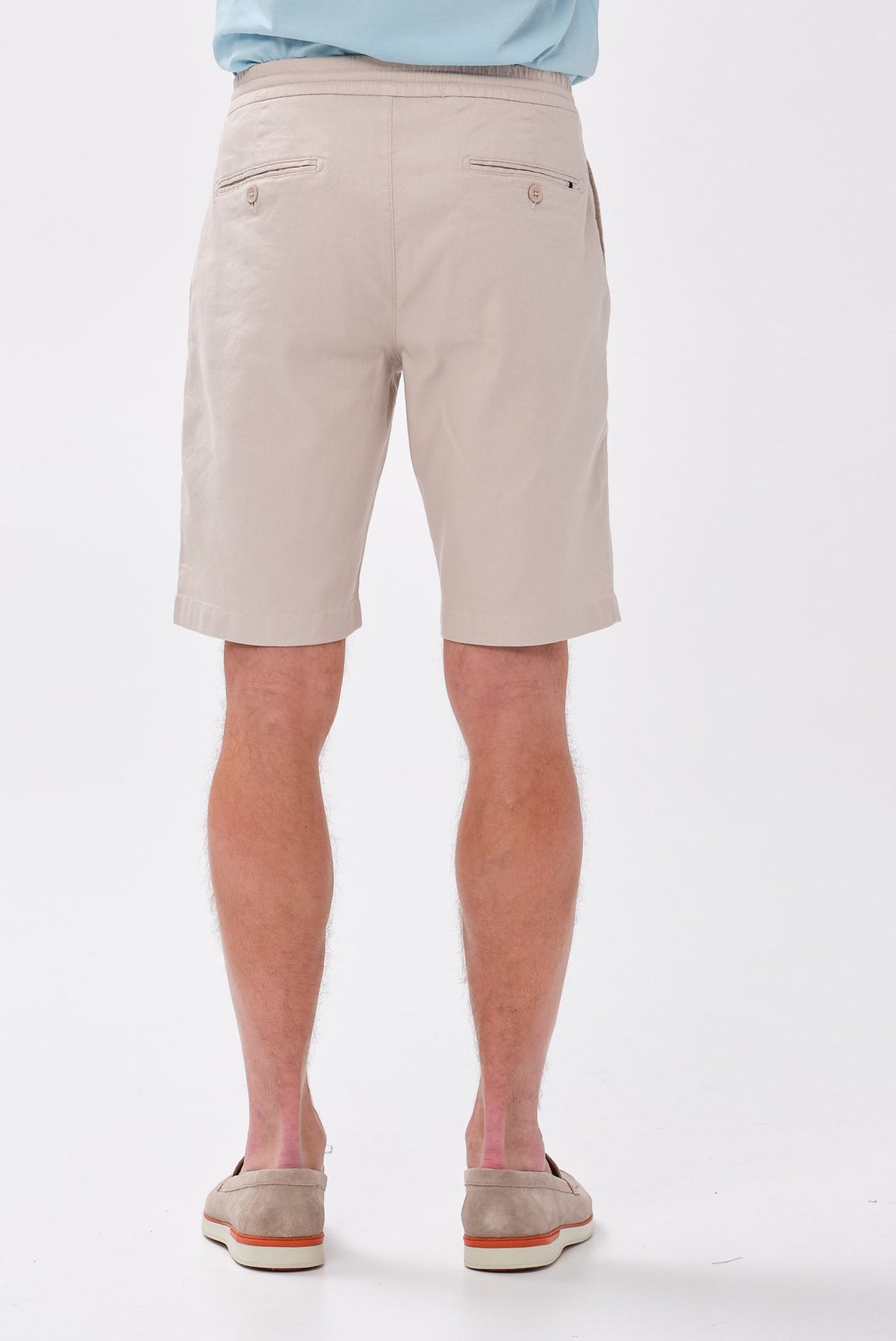 PORTOBELLO'S ΜΠΕΖ ΒΕΡΜΟΥΔΑ CHINOS SLIM ΜΕ ΛΑΣΤΙΧΟ - MEDITERANNEAN EDITION