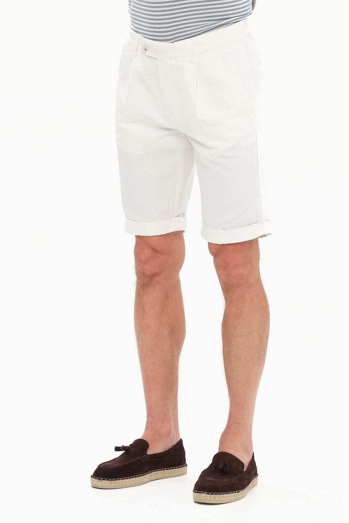 ΑΝΔΡΙΚΗ ΛΕΥΚΗ CHINOS ΒΕΡΜΟΥΔΑ PORTOBELLO'S ΜΕ ΠΙΕΤΕΣ REGULAR FIT