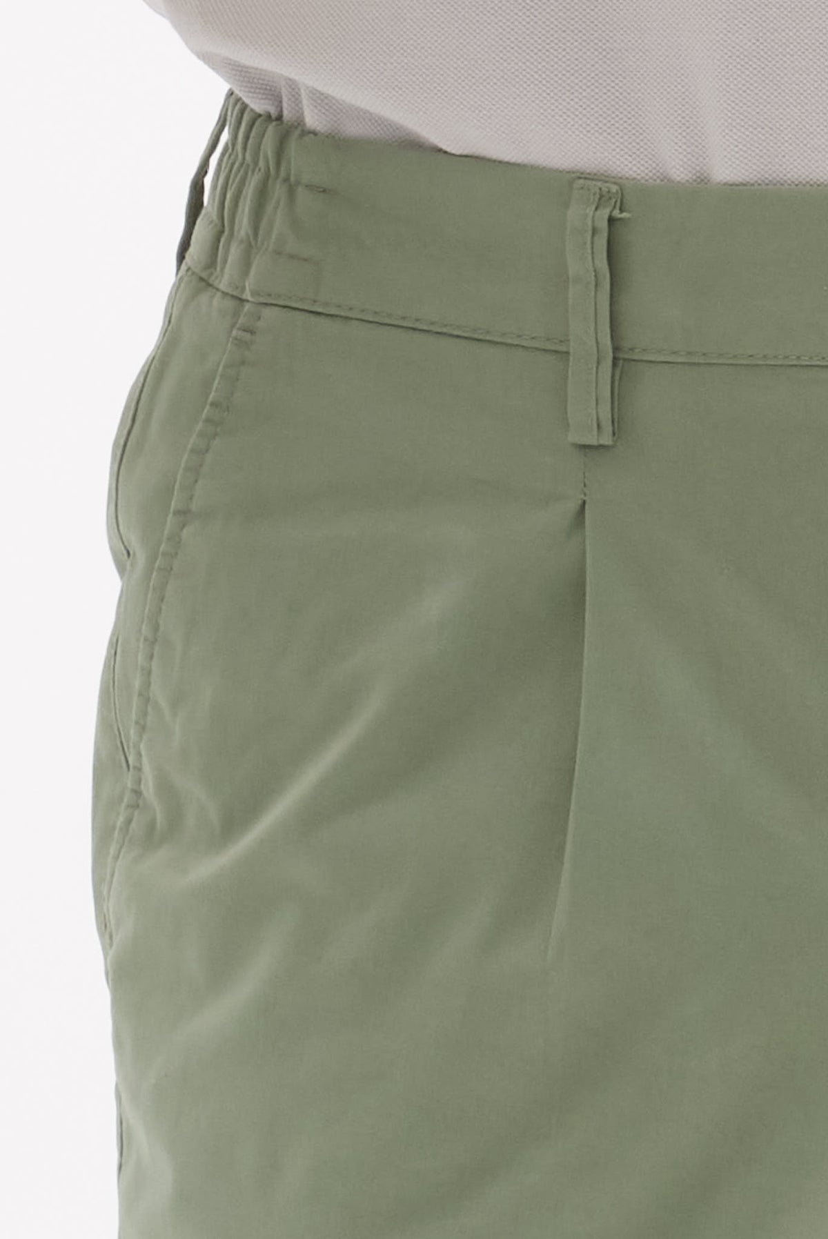 ΑΝΔΡΙΚΗ ΠΡΑΣΙΝΗ ΒΕΡΜΟΥΔΑ CHINOS PORTOBELLO'S ME ΛΑΣΤIXO KAI ΠΙΕΤΑ REGULAR FIT