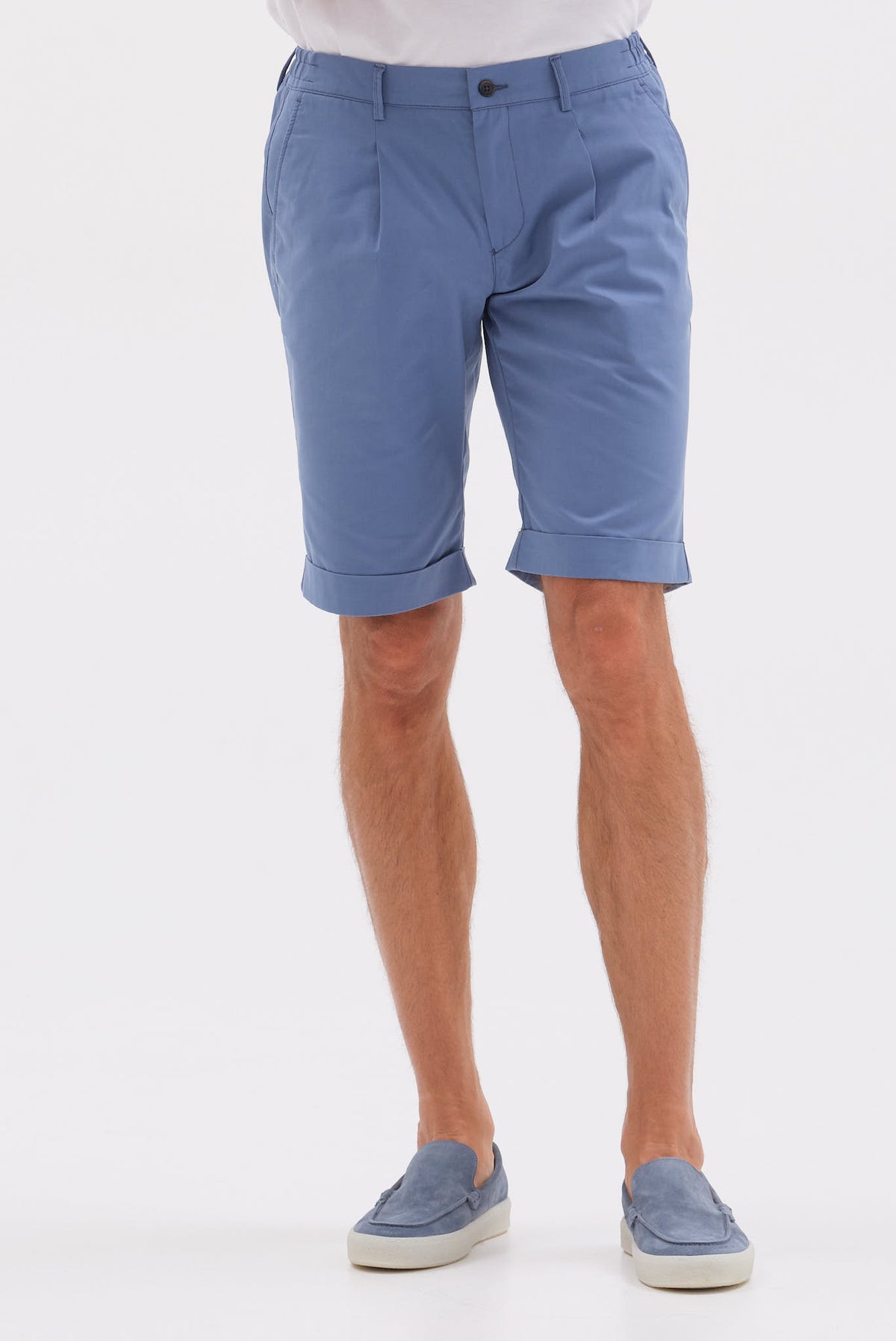 ΑΝΔΡΙΚΗ ΡΑΦ ΒΕΡΜΟΥΔΑ CHINOS PORTOBELLO'S ME ΛΑΣΤIXO KAI ΠΙΕΤΑ REGULAR FIT