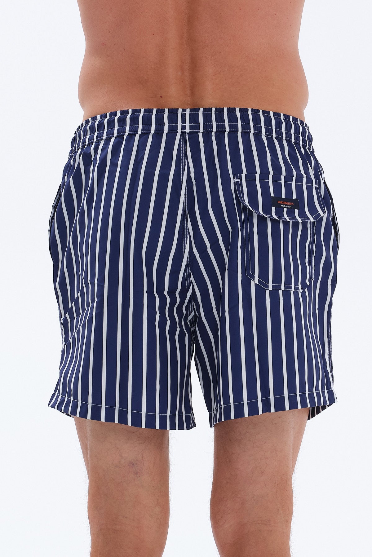 ΑΝΔΡΙΚΟ ΜΠΛΕ ΣΚΟΥΡΟ ΜΑΓΙΟ ΜΕ ΛΕΥΚΕΣ ΡΙΓΕΣ PORTOBELLO'S REGULAR FIT