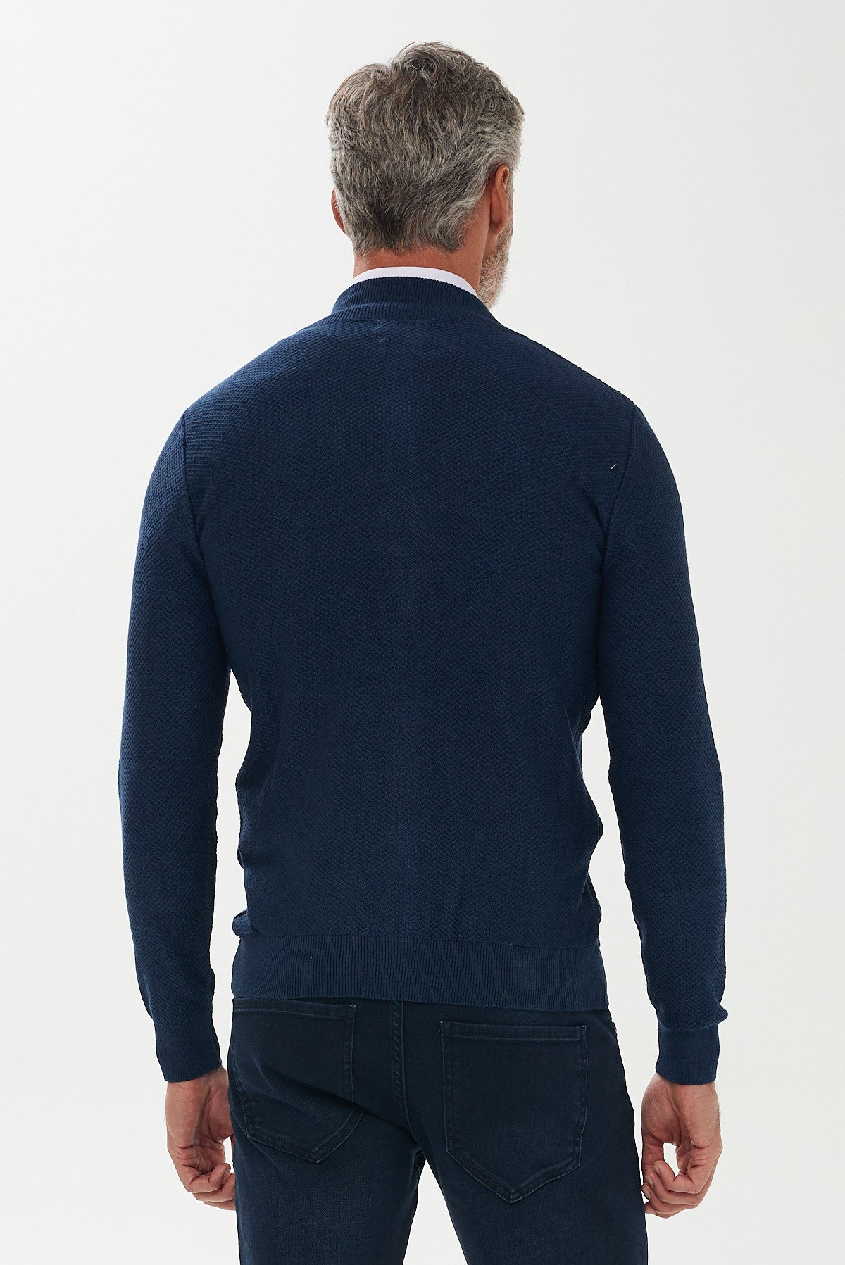 ΑΝΔΡΙΚΗ ΖΑΚΕΤΑ CARDIGAN PORTOBELLO'S ΣΕ INDIGO ΧΡΩΜΑ REGULAR FIT