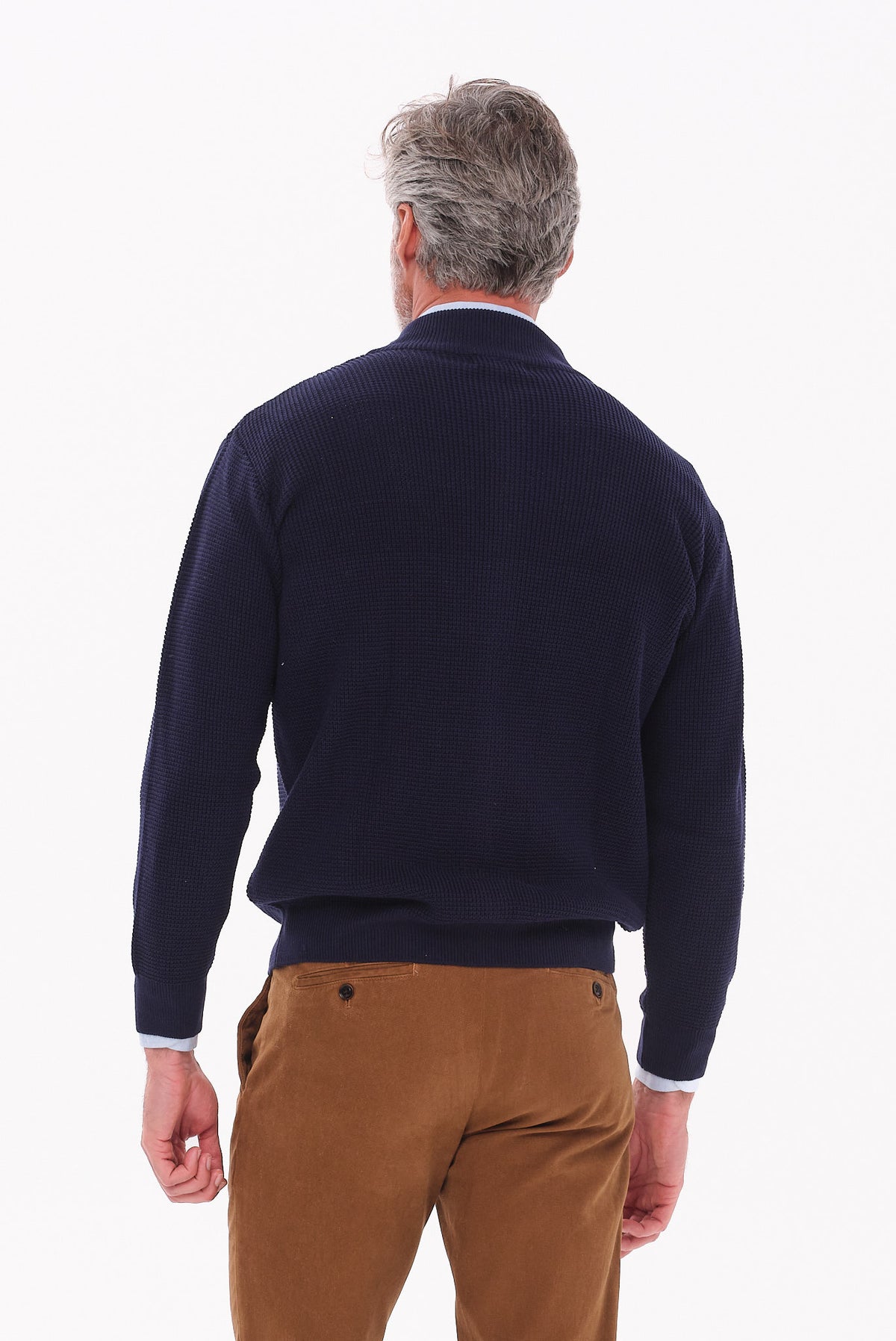 ΑΝΔΡΙΚΗ ΖΑΚΕΤΑ ΜΠΛΕ ΣΚΟΥΡΟ CARDIGAN PORTOBELLO'S REGULAR FIT