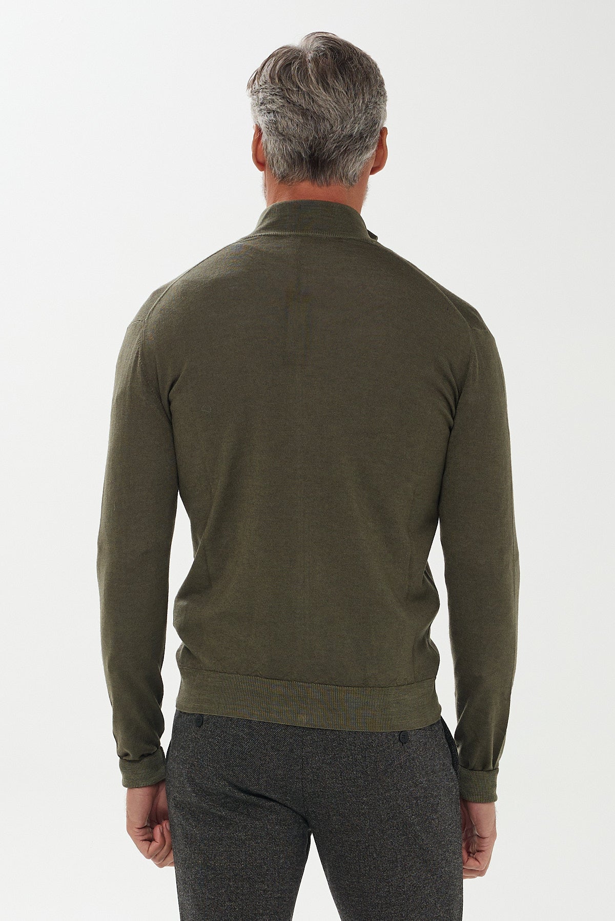 ΑΝΔΡΙΚΗ ΜΑΛΛΙΝΗ ΖΑΚΕΤΑ CARDIGAN ΣΕ ΛΑΔΙ ΧΡΩΜΑ PORTOBELLO'S REGULAR FIT