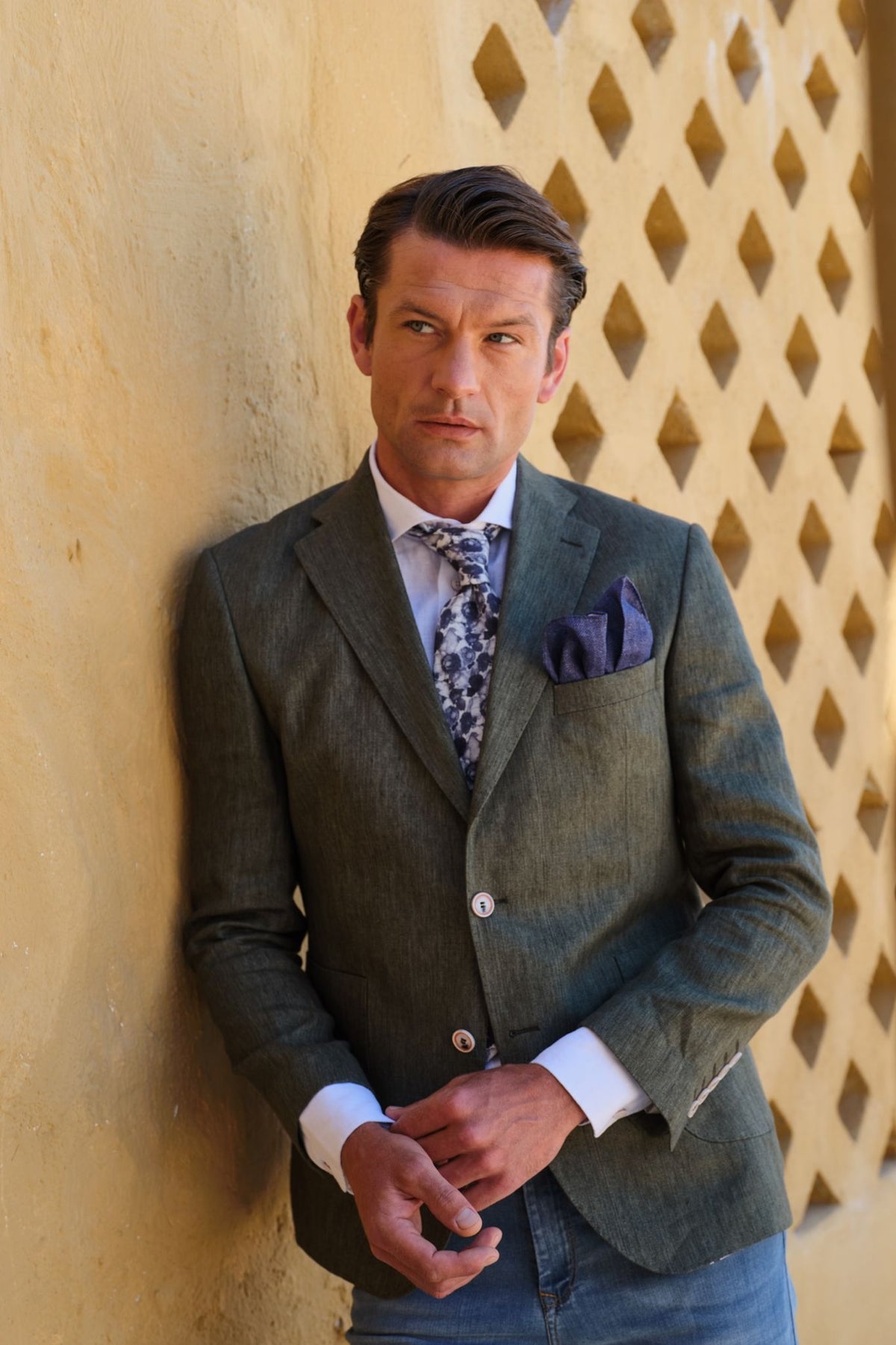 ΑΝΔΡΙΚΟ ΛΙΝΟ ΣΑΚΑΚΙ ΛΑΔΙ PORTOBELLO'S SLIM FIT