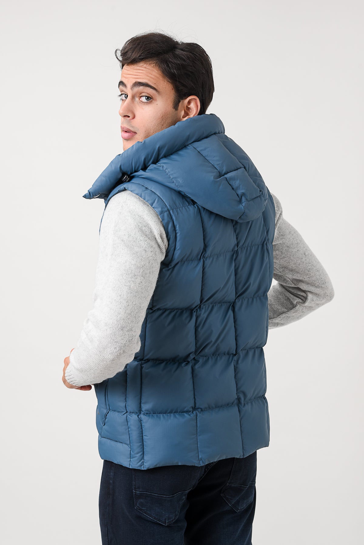 ΑΝΔΡΙΚΟ ΜΠΟΥΦΑΝ ΑΜΑΝΙΚΟ-ΓΙΛΕΚΟ PORTOBELLO'S ΜΕ ΚΟΥΚΟΥΛΑ ΣΕ ΠΕΤΡΟΛ ΧΡΩΜΑ