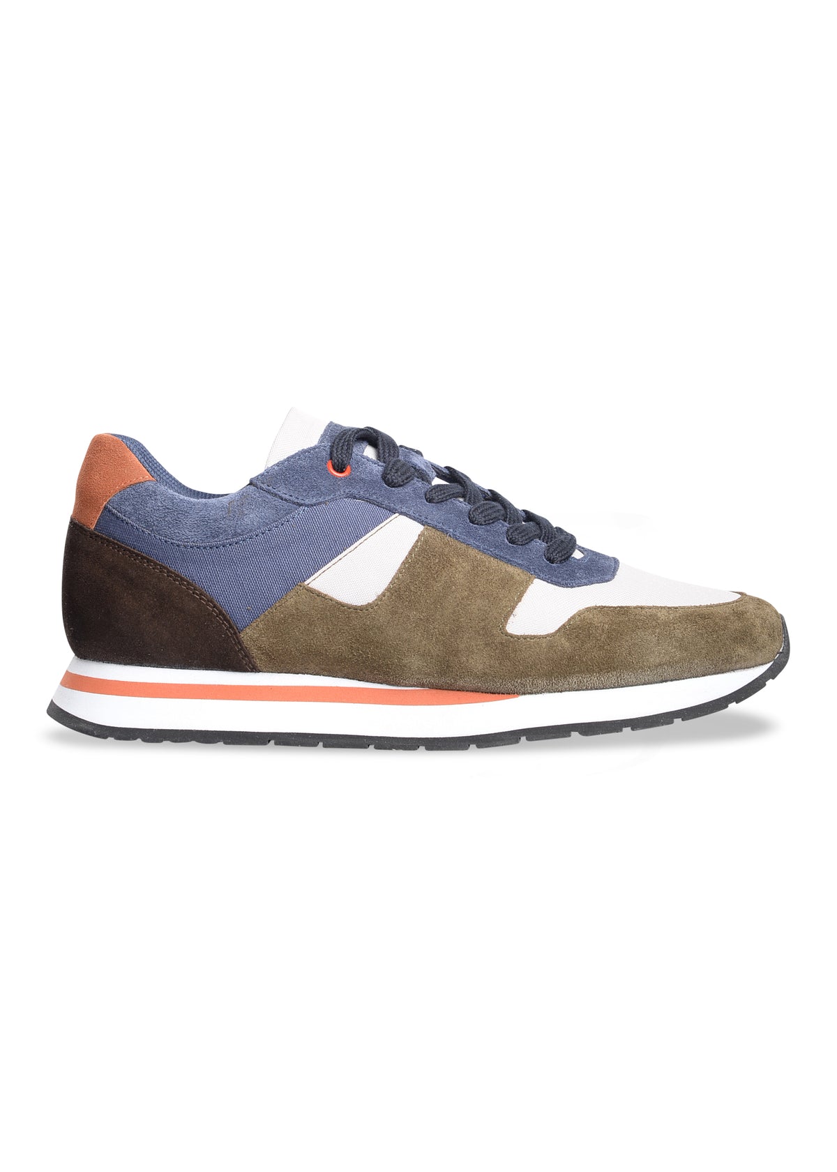ΑΝΔΡΙΚΑ ΠΑΠΟΥΤΣΙΑ SNEAKERS PORTOBELLO'S ΛΑΔΙ ΜΕ ΜΠΛΕ ΚΑΦΕ ΚΑΙ ΠΟΡΤΟΚΑΛΙ ΛΕΠΤΟΜΕΡΕΙΕΣ