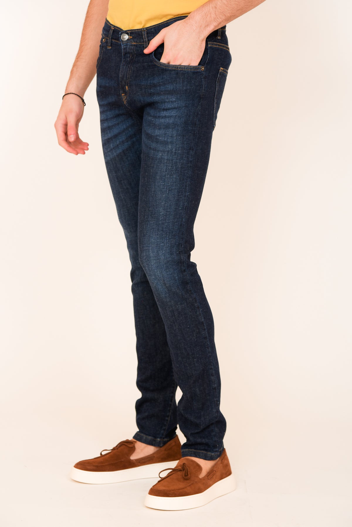 ΑΝΔΡΙΚΟ JEAN PORTOBELLO'S SLIM FIT ΣΕ ΑΠΟΧΡΩΣΗ ΜΠΛΕ ΣΚΟΥΡΟ