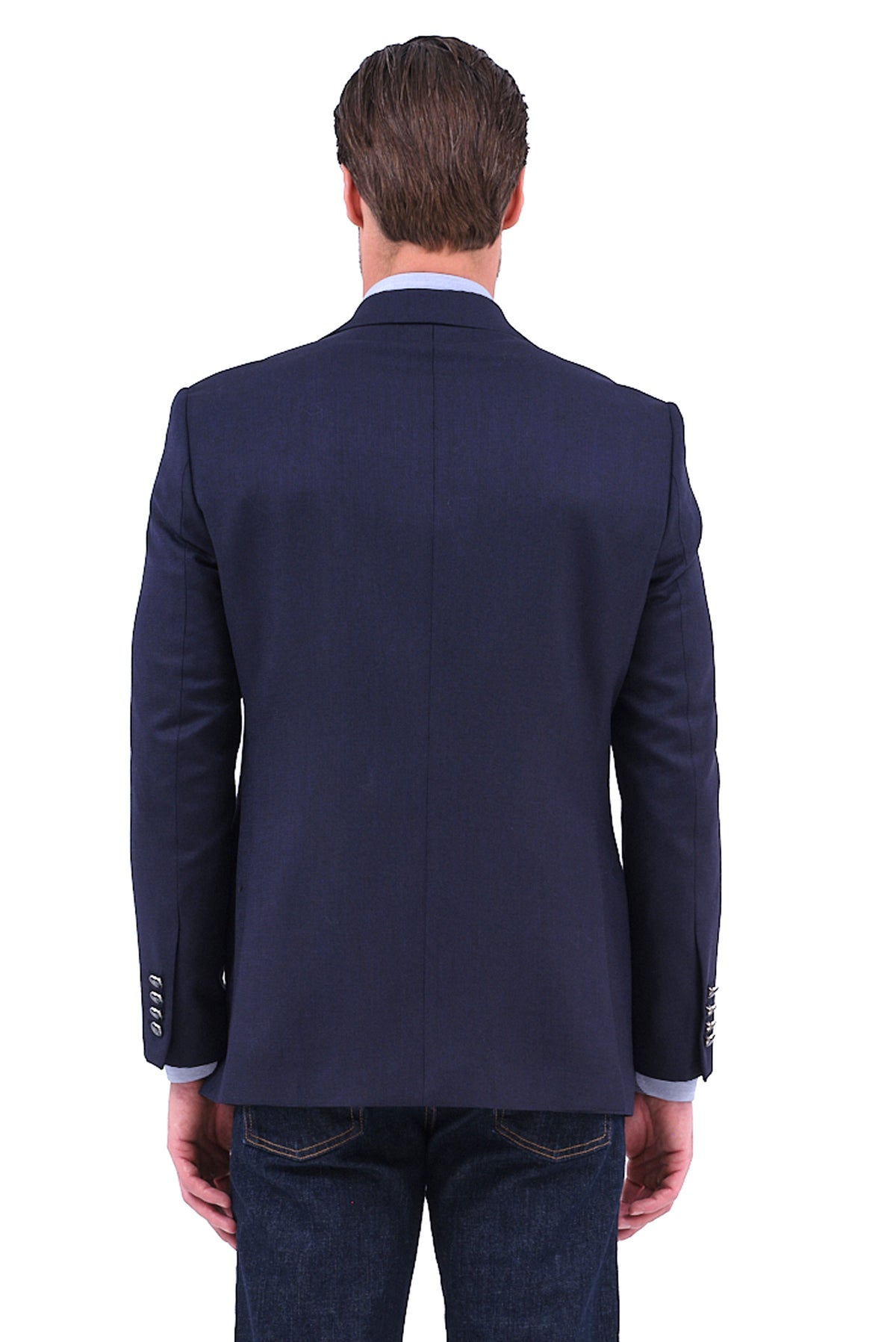ΑΝΔΡΙΚΟ ΣΑΚΑΚΙ PORTOBELLO'S BLAZER ΣΕ ΜΠΛΕ ΣΚΟΥΡΟ ΧΡΩΜΑ ΜΕ ΥΦΑΣΜΑ MARLANE