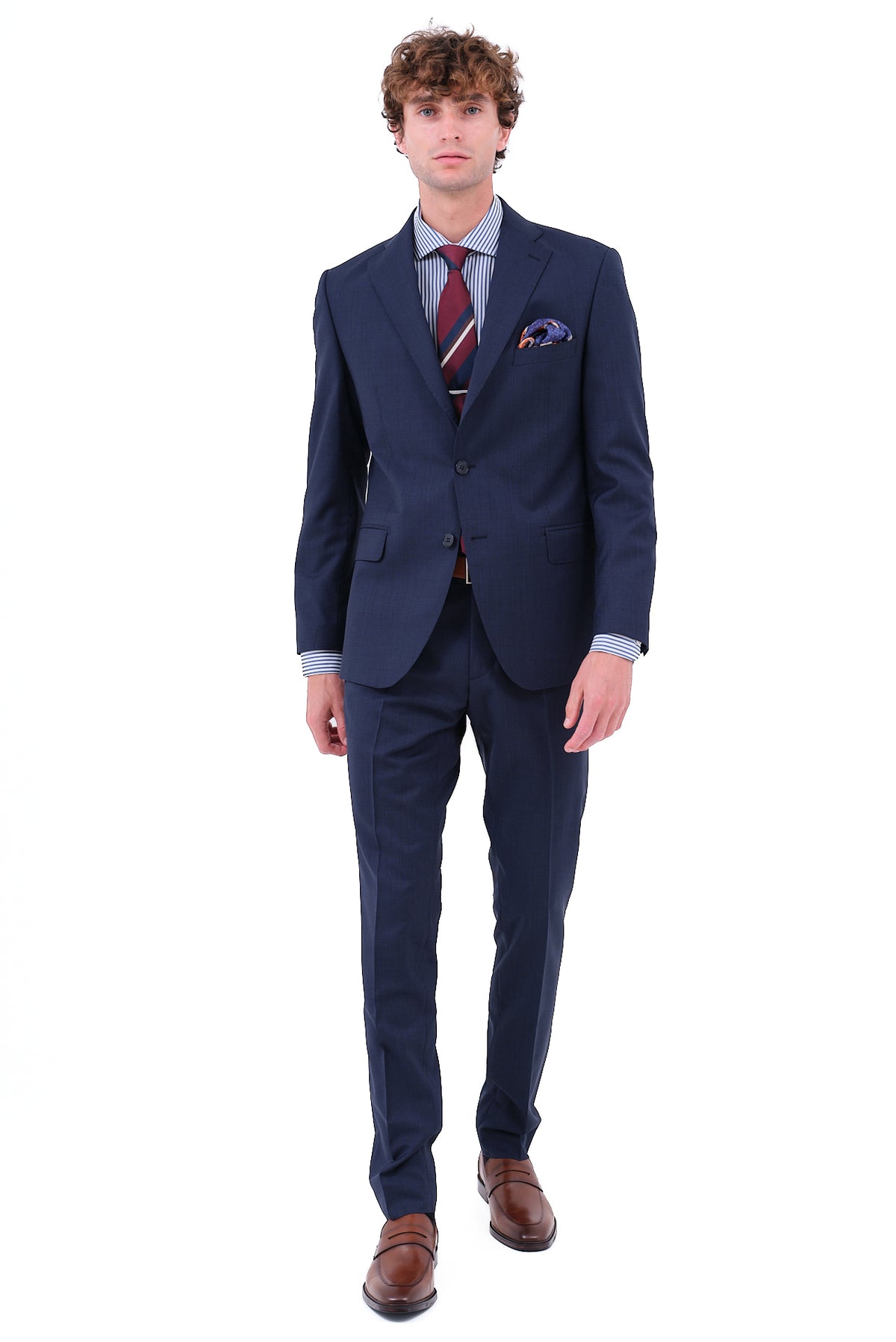 ΑΝΔΡΙΚΟ ΚΟΣΤΟΥΜΙ ΜΠΛΕ RAF PORTOBELLO'S 100% ΜΑΛΛΙ MARZOTTO SLIM FIT