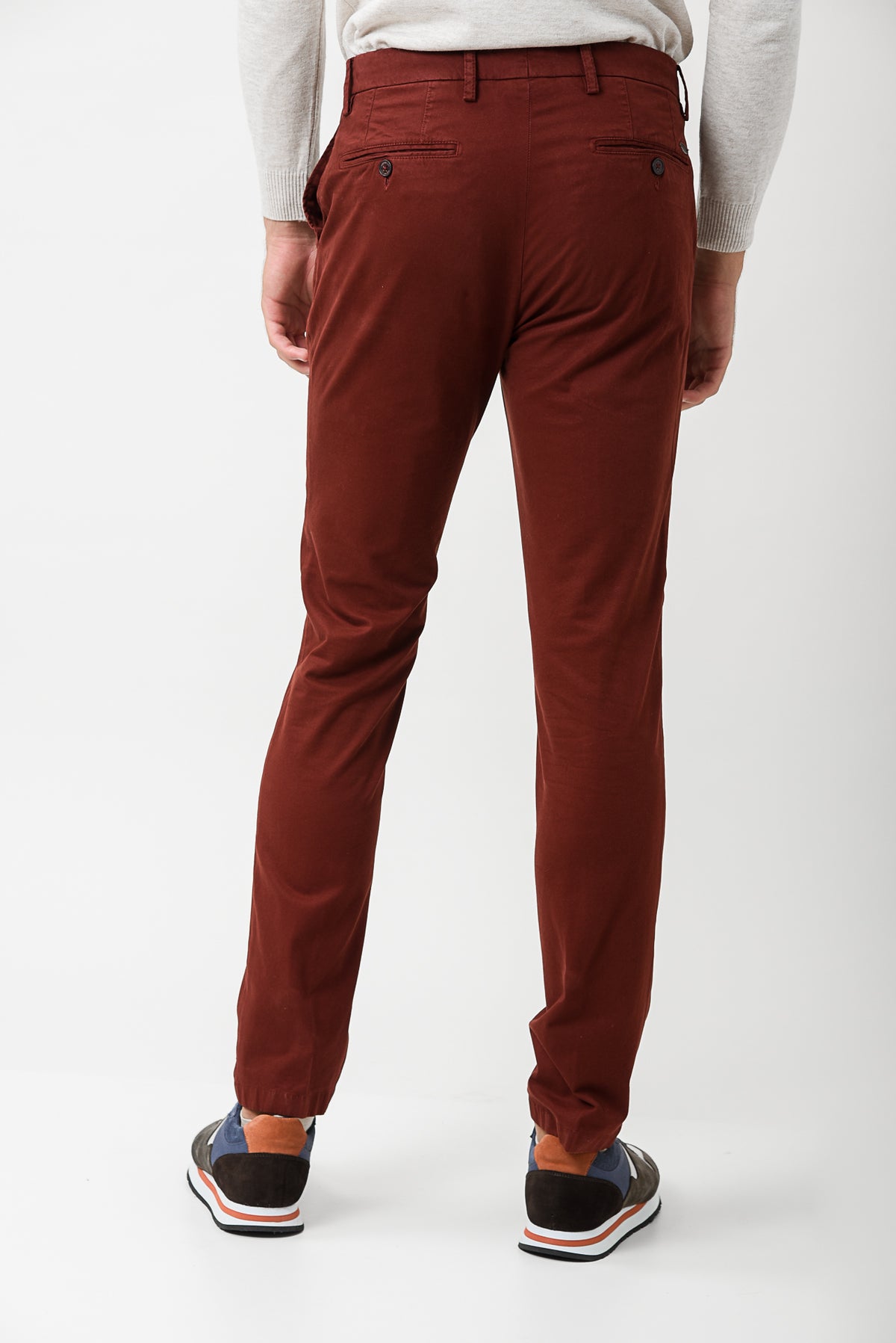 ΑΝΔΡΙΚΟ ΠΑΝΤΕΛΟΝΙ CHINOS PORTOBELLO'S SLIM FIT ΣΕ ΚΕΡΑΜΙΔΙ ΑΠΟΧΡΩΣΗ