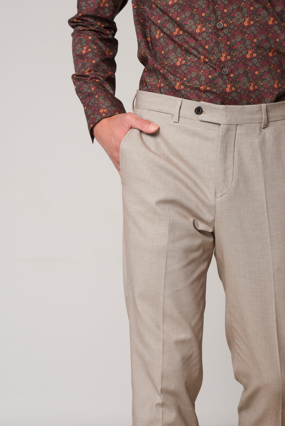 ΑΝΔΡΙΚΟ ΠΑΝΤΕΛΟΝΙ CHINOS LES GENT'S ΜΠΕΖ ΣΚΟΥΡΟ REGULAR FIT