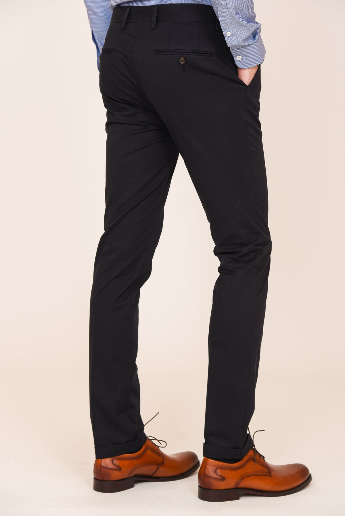 ΑΝΔΡΙΚΟ ΠΑΝΤΕΛΟΝΙ CHINOS PORTOBELLO'S DARK BLUE ΣΕ SLIM ΓΡΑΜΜΗ