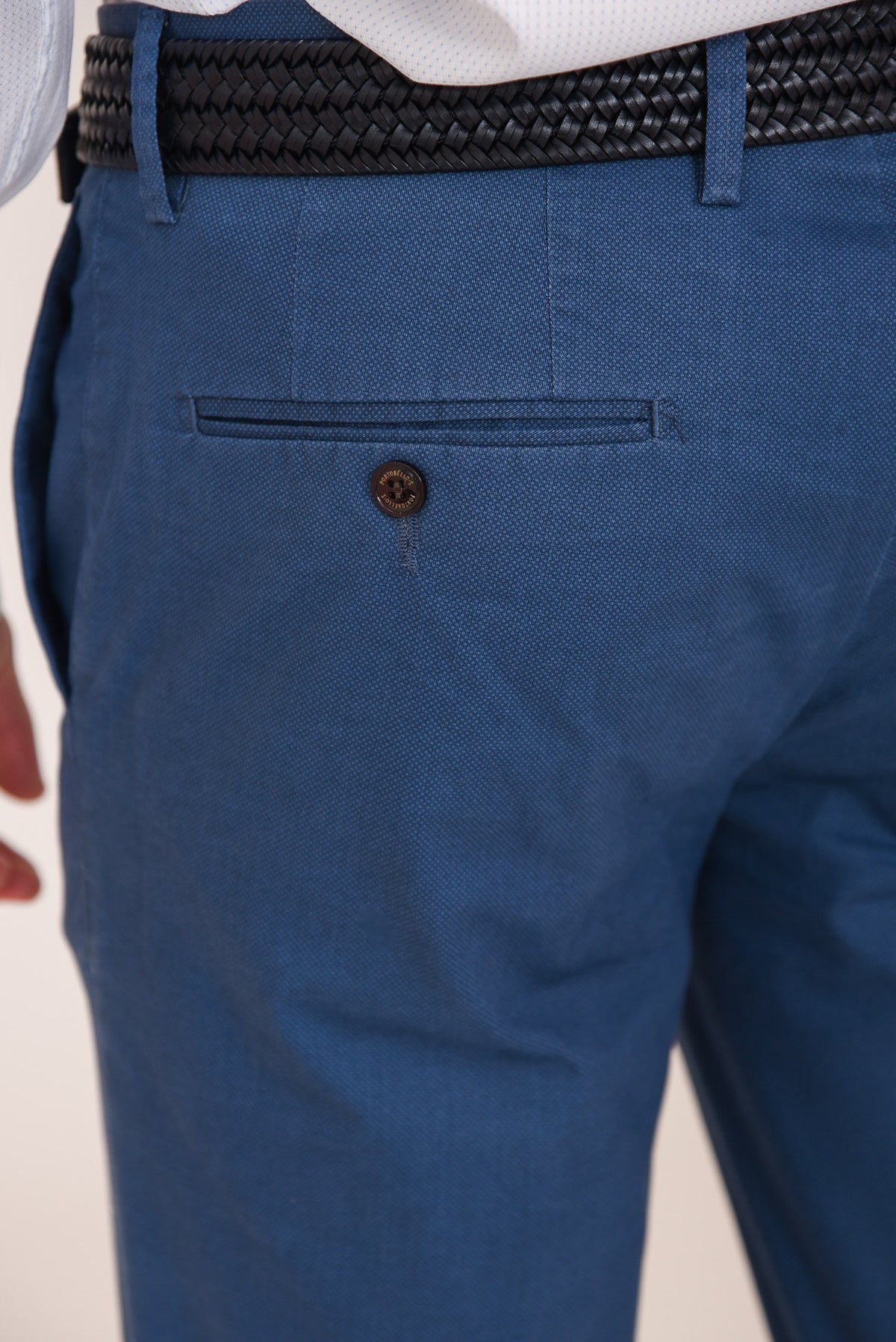 ΑΝΔΡΙΚΟ ΠΑΝΤΕΛΟΝΙ CHINOS PORTOBELLO'S ΜΠΛΕ RAF ΑΠΟΧΡΩΣΗ SLIM FIT