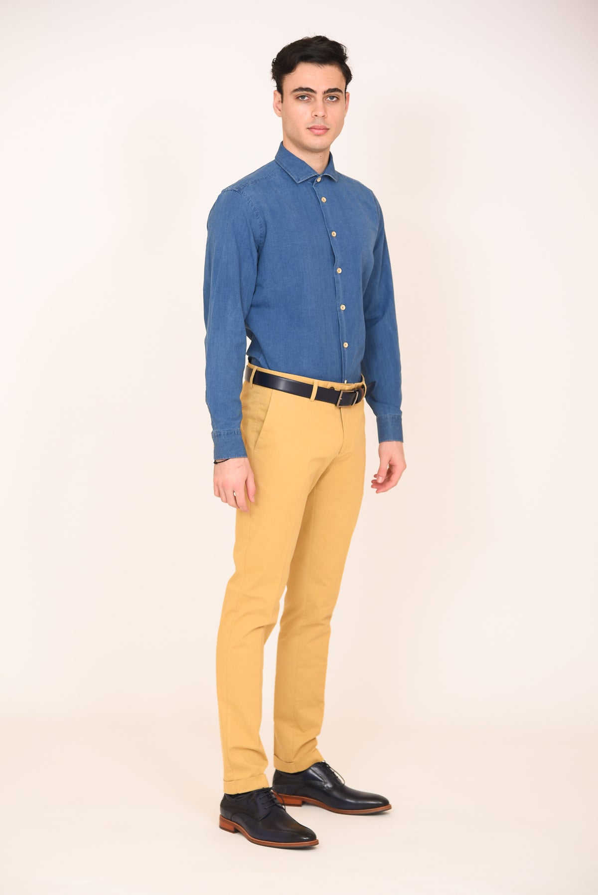 ΑΝΔΡΙΚΟ ΠΑΝΤΕΛΟΝΙ CHINOS PORTOBELLO'S ΜΟΥΣΤΑΡΔΙ SLIM FIT