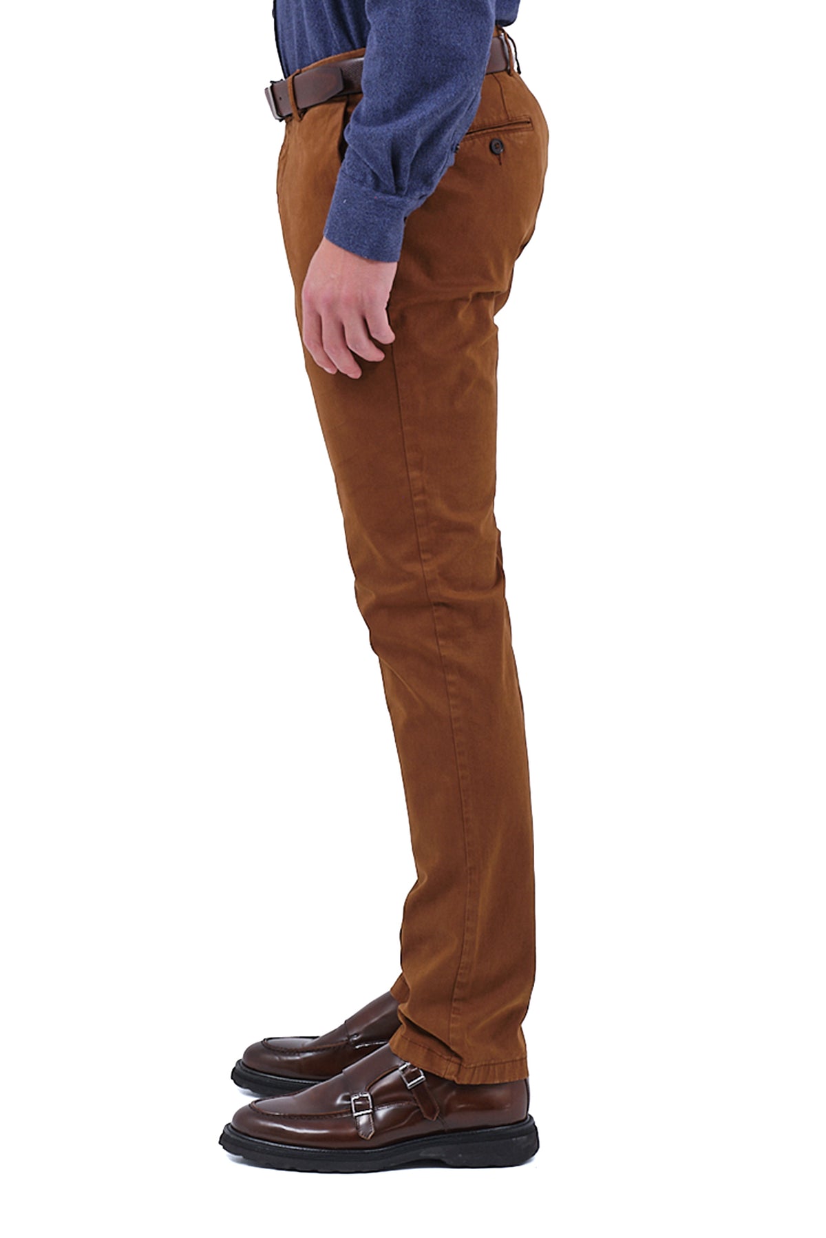 ΑΝΔΡΙΚΟ ΠΑΝΤΕΛΟΝΙ CHINOS PORTOBELLO'S SLIM FIT ΣΕ ΚΑΜΗΛΟ ΧΡΩΜΑ