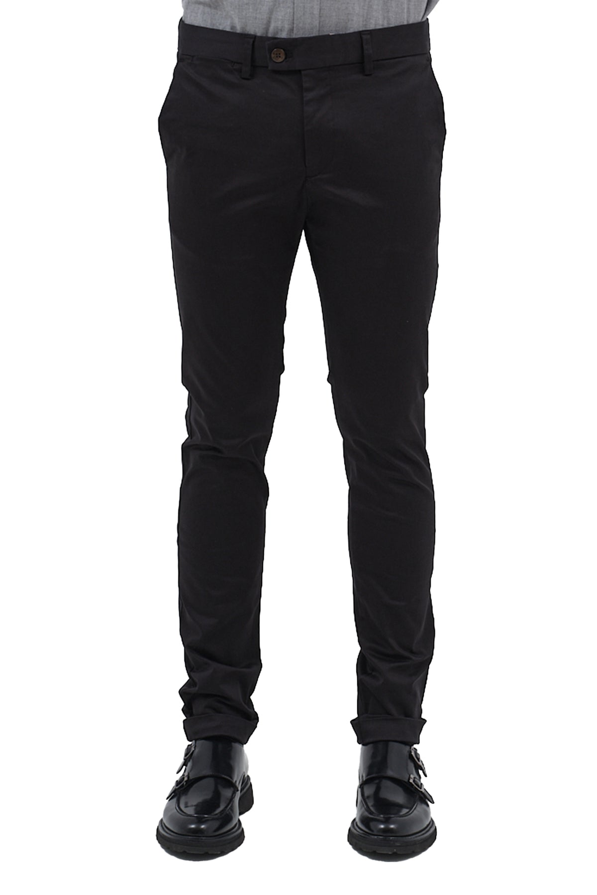 ΑΝΔΡΙΚΟ ΠΑΝΤΕΛΟΝΙ CHINOS ΜΑΥΡΟ PORTOBELLO'S SLIM FIT
