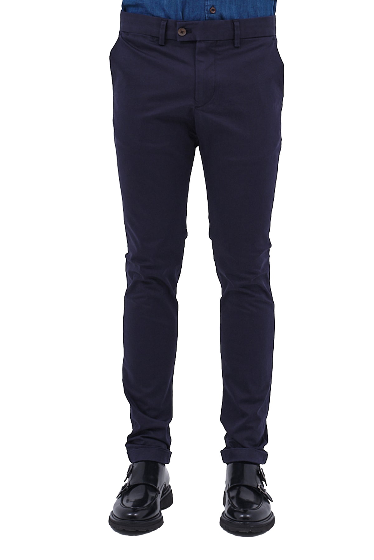 ΑΝΔΡΙΚΟ ΠΑΝΤΕΛΟΝΙ CHINOS ΜΠΛΕ ΣΚΟΥΡΟ PORTOBELLO'S SLIM FIT
