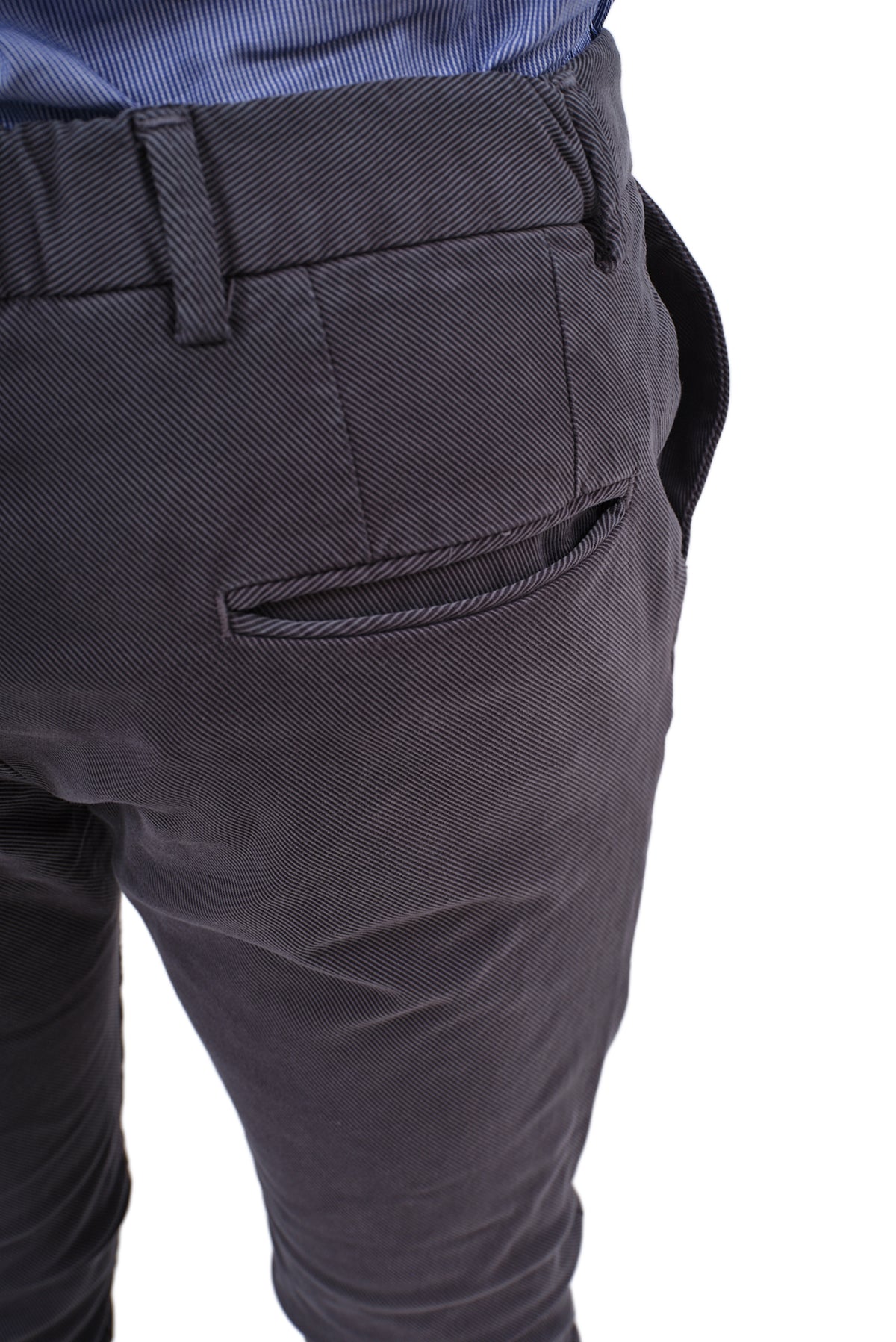 ΑΝΔΡΙΚΟ ΓΚΡΙ ΣΚΟΥΡΟ ΠΑΝΤΕΛΟΝΙ CHINOS ΜΕ ΠΙΕΤΑ PORTOBELLO'S SLIM FIT