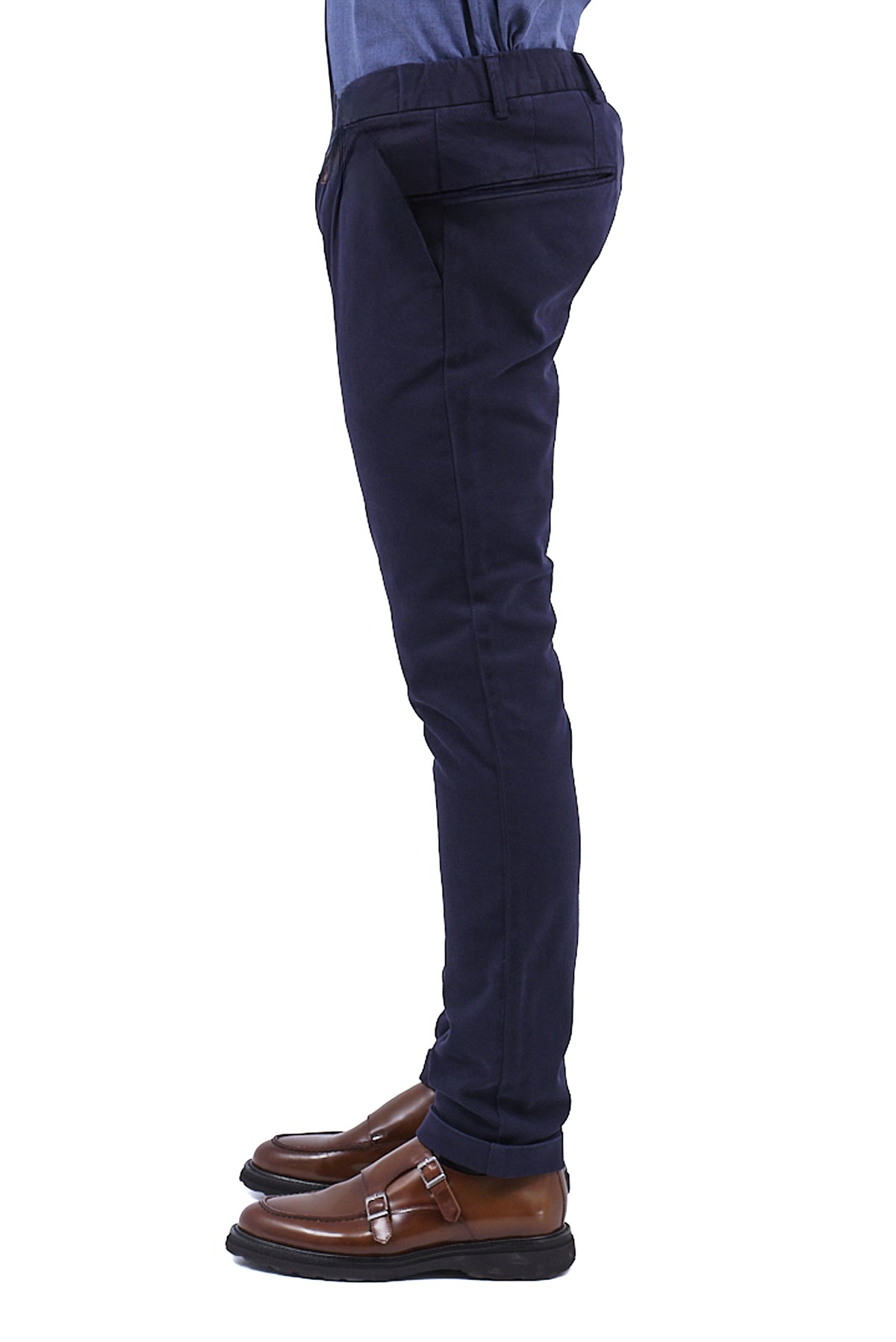 ΑΝΔΡΙΚΟ ΜΠΛΕ ΠΑΝΤΕΛΟΝΙ CHINOS ΜΕ ΠΙΕΤΑ PORTOBELLO'S SLIM FIT