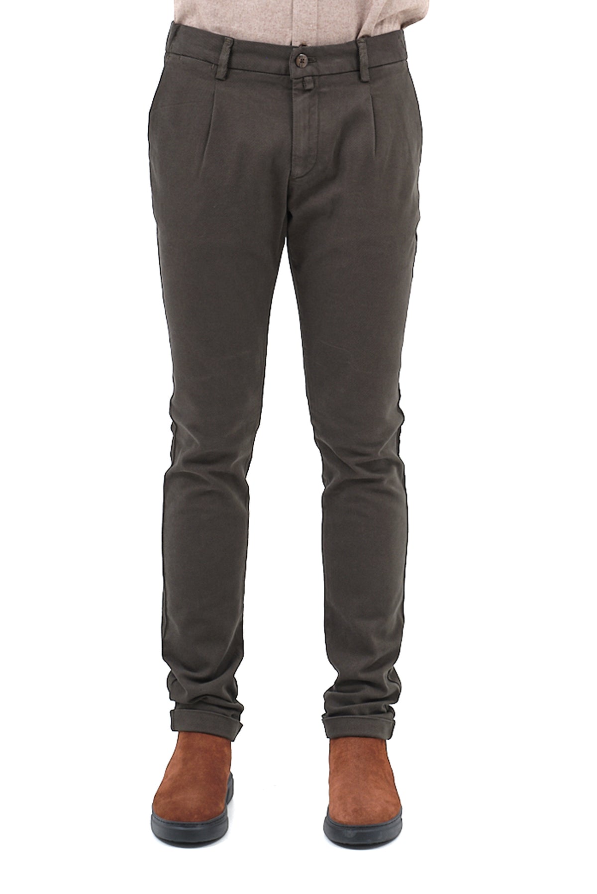 ΑΝΔΡΙΚΟ ΠΡΑΣΙΝΟ ΠΑΝΤΕΛΟΝΙ CHINOS ΜΕ ΠΙΕΤΑ PORTOBELLO'S SLIM FIT
