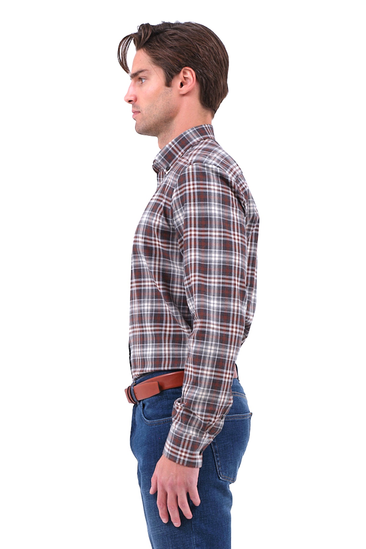 ΑΝΔΡΙΚΟ ΠΟΥΚΑΜΙΣΟ PORTOBELLO'S ΚΑΡΟ ΜΠΟΡΝΤΟ ΜΕ BUTTON DOWN ΓΙΑΚΑ