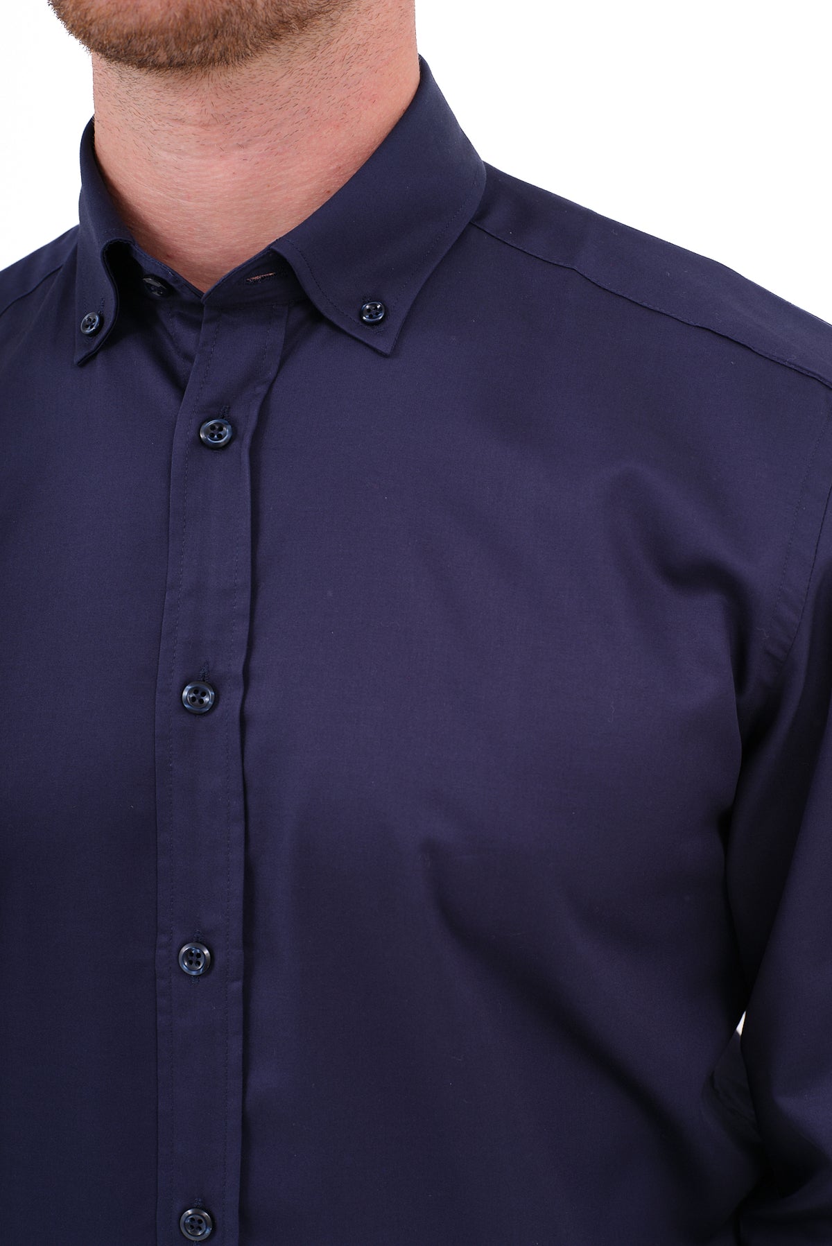 ΑΝΔΡΙΚΟ ΠΟΥΚΑΜΙΣΟ ΣΚΟΥΡΟ ΜΠΛΕ PORTOBELLO'S ΜΕ BUTTON DOWN ΓΙΑΚΑ