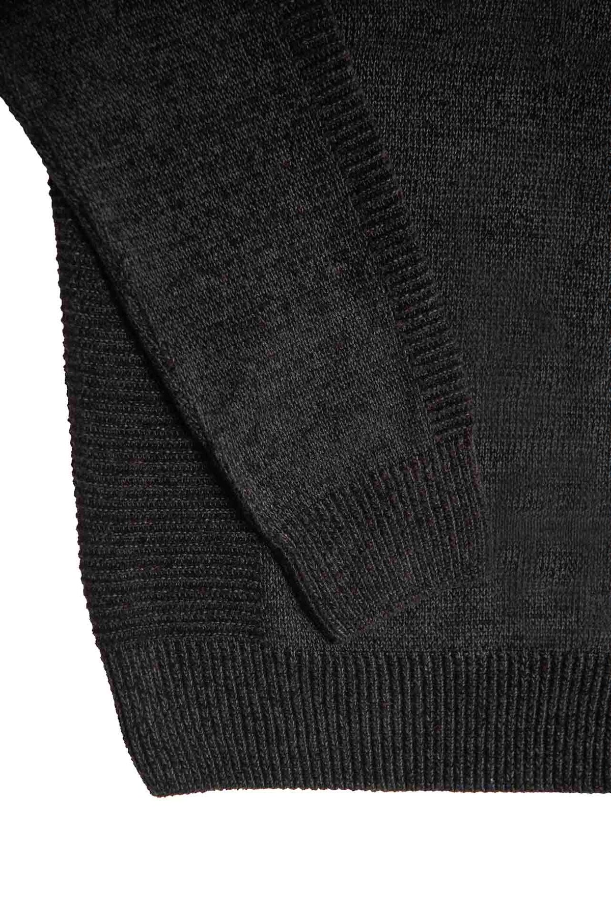ΑΝΔΡΙΚΟ ROUND NECK ΠΟΥΛΟΒΕΡ ΓΡΑΦΙΤΗΣ PORTOBELLO'S ΜΕ ΜΙΚΡΟΣΧΕΔΙΟ