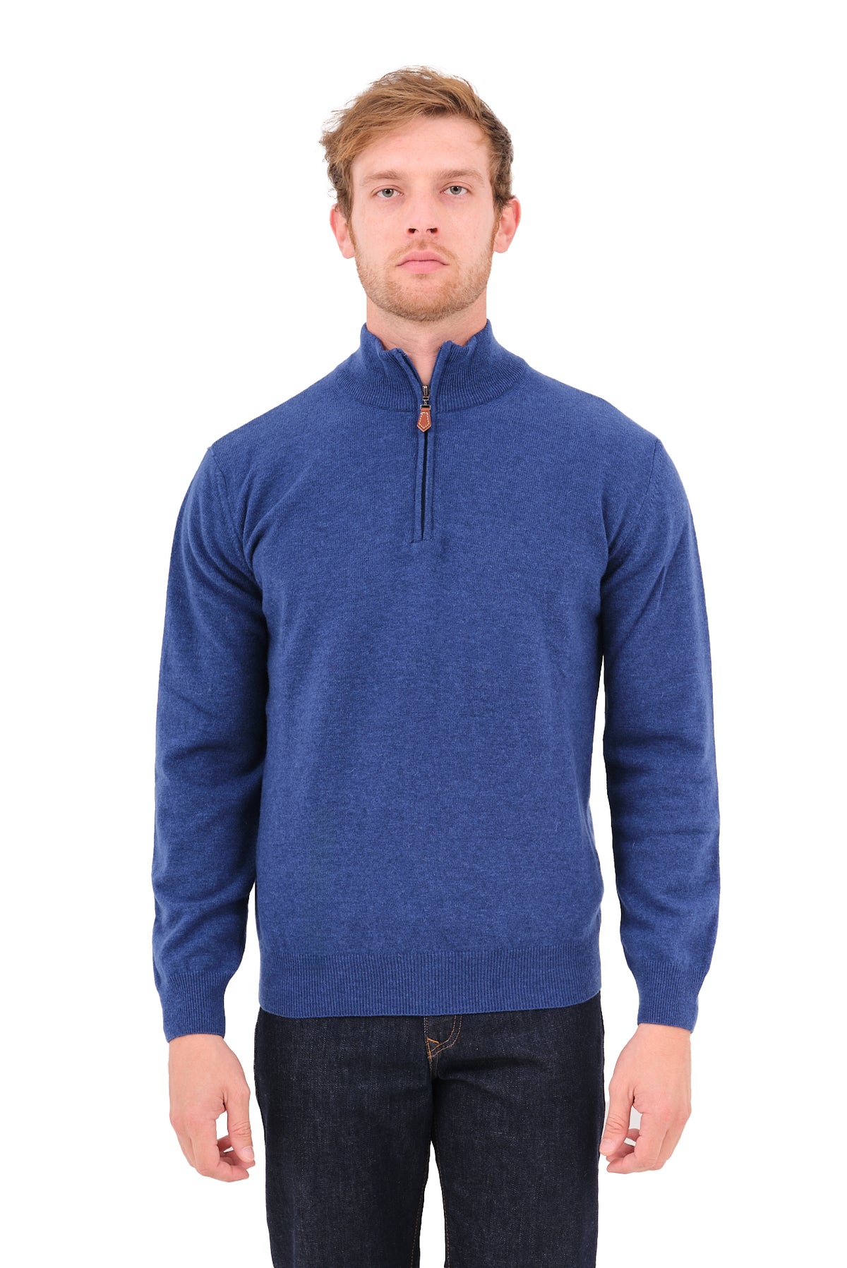 ΑΝΔΡΙΚΟ INDIGO LUPETTO ZIP PORTOBELLO'S ΜΕ ΦΕΡΜΟΥΑΡ