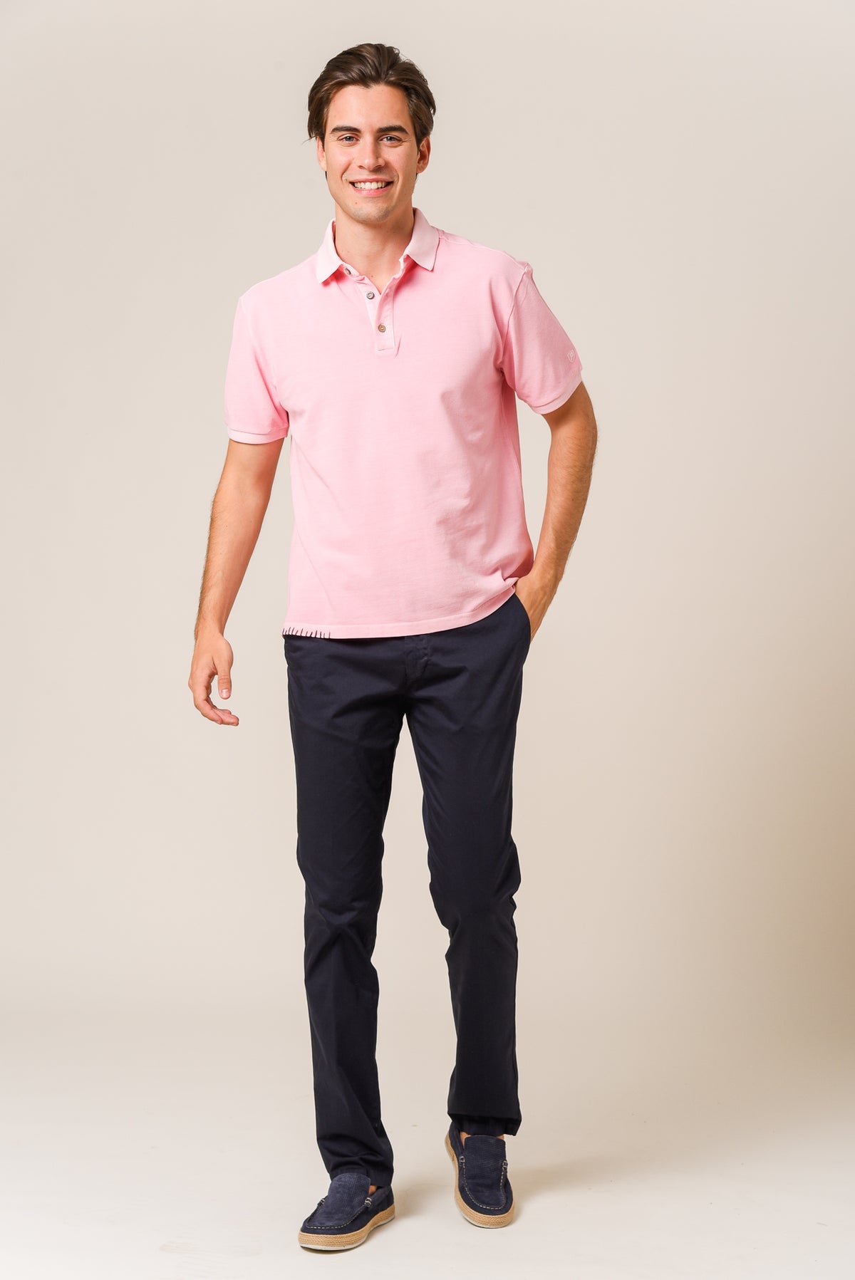 ΑΝΔΡΙΚΟ POLO PORTOBELLO'S ΡΟΖ ΠΛΥΜΕΝΟ REGULAR FIT