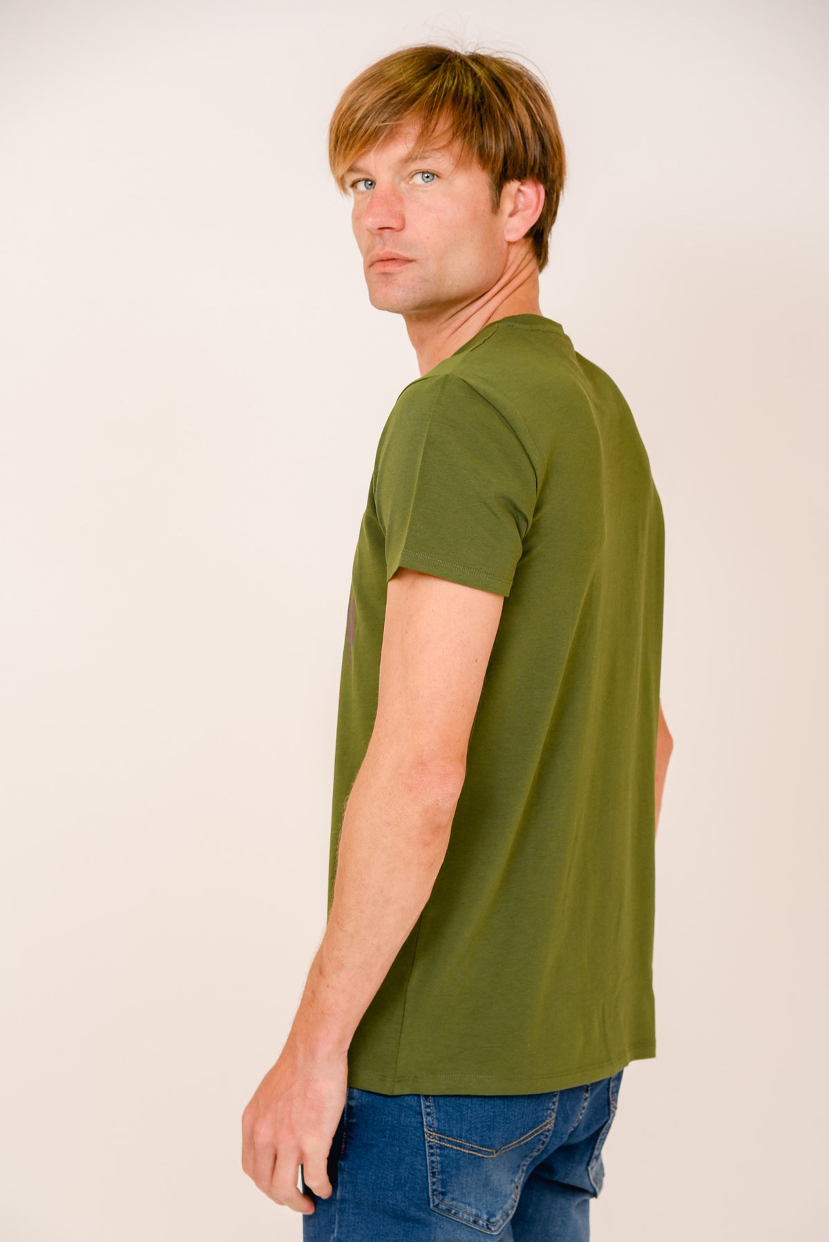 ΑΝΔΡΙΚΟ T-SHIRT PORTOBELLO'S ΛΑΔΙ ΜΕ ΣΤΑΜΠΑ ΜΕ ΧΡΩΜΑΤΑ