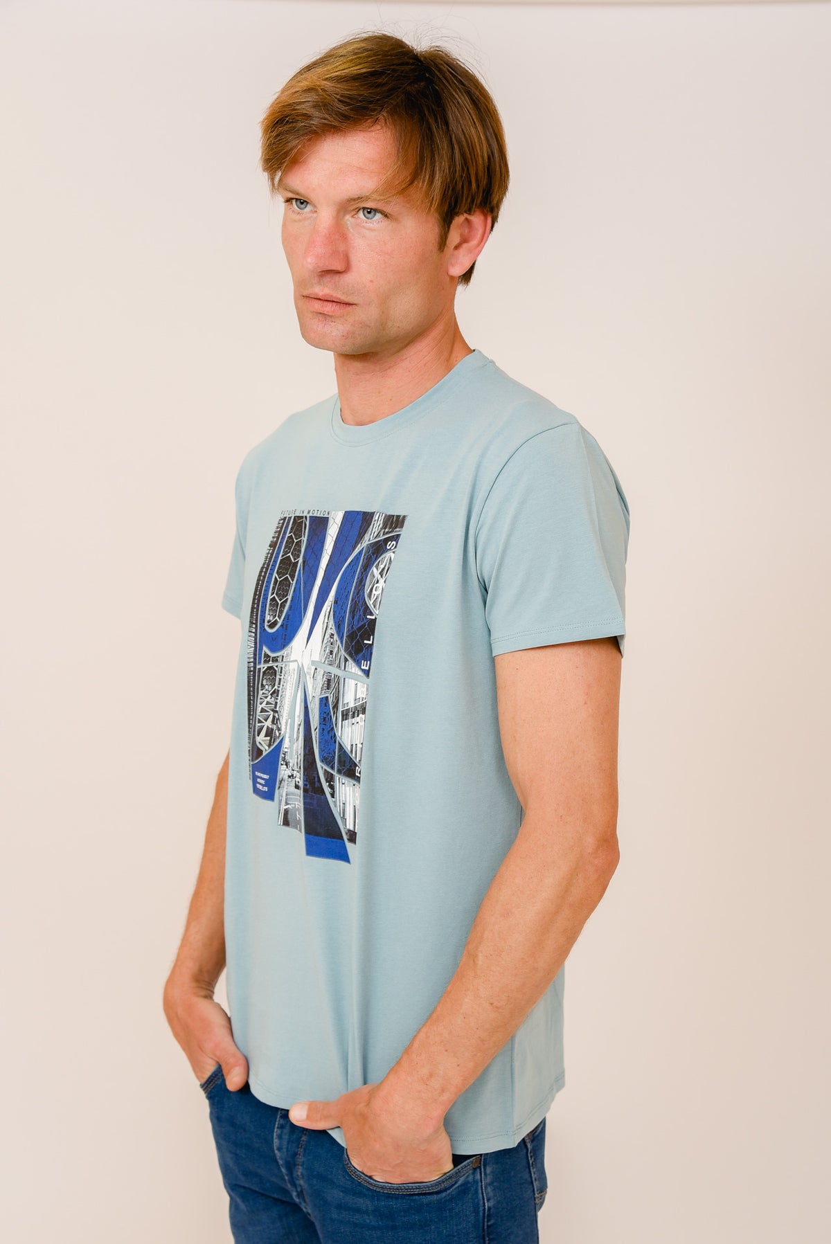 ΑΝΔΡΙΚΟ T-SHIRT PORTOBELLO'S ΜΕΝΤΑ ΜΕ ΣΤΑΜΠΑ FUTURE IN MOTION